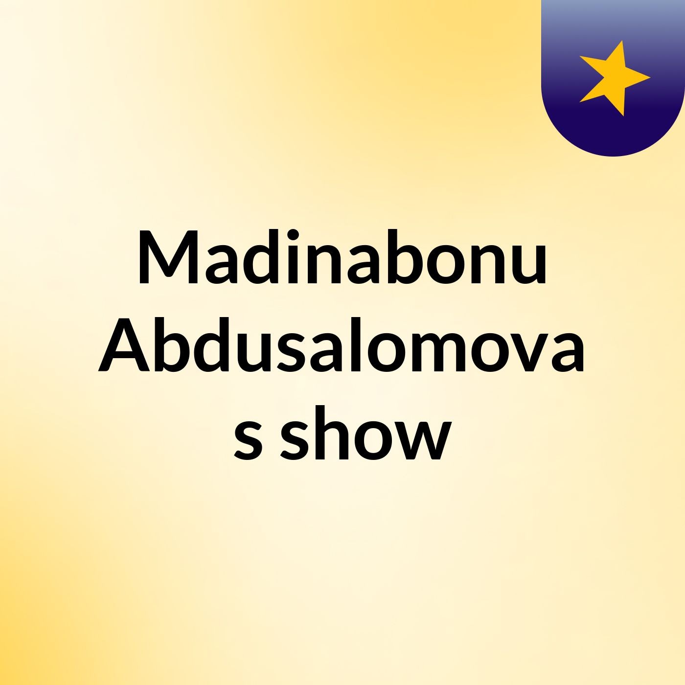 Madinabonu Abdusalomova's show