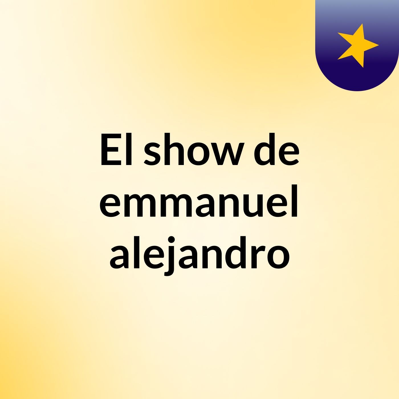 El show de emmanuel alejandro