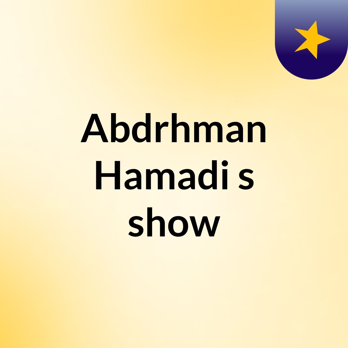 Abdrhman Hamadi's show