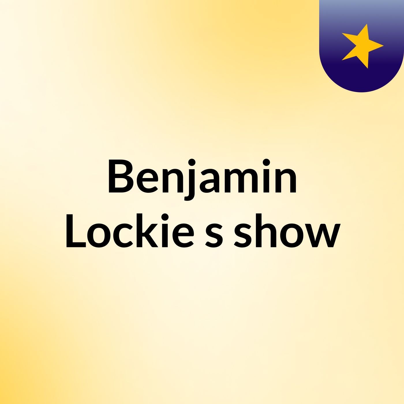 Benjamin Lockie's show