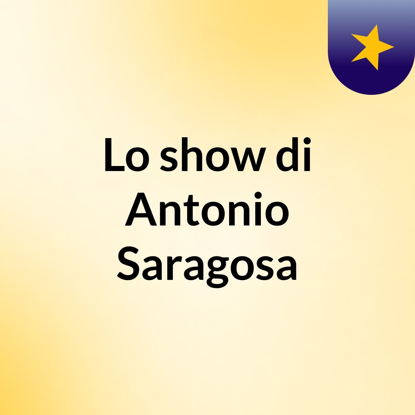 Lo show di Antonio Saragosa