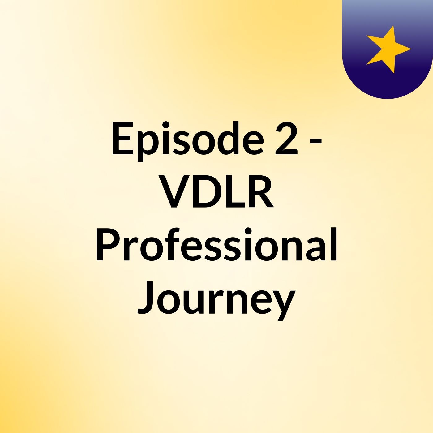 Episode 2 - VDLR Professional Journey
