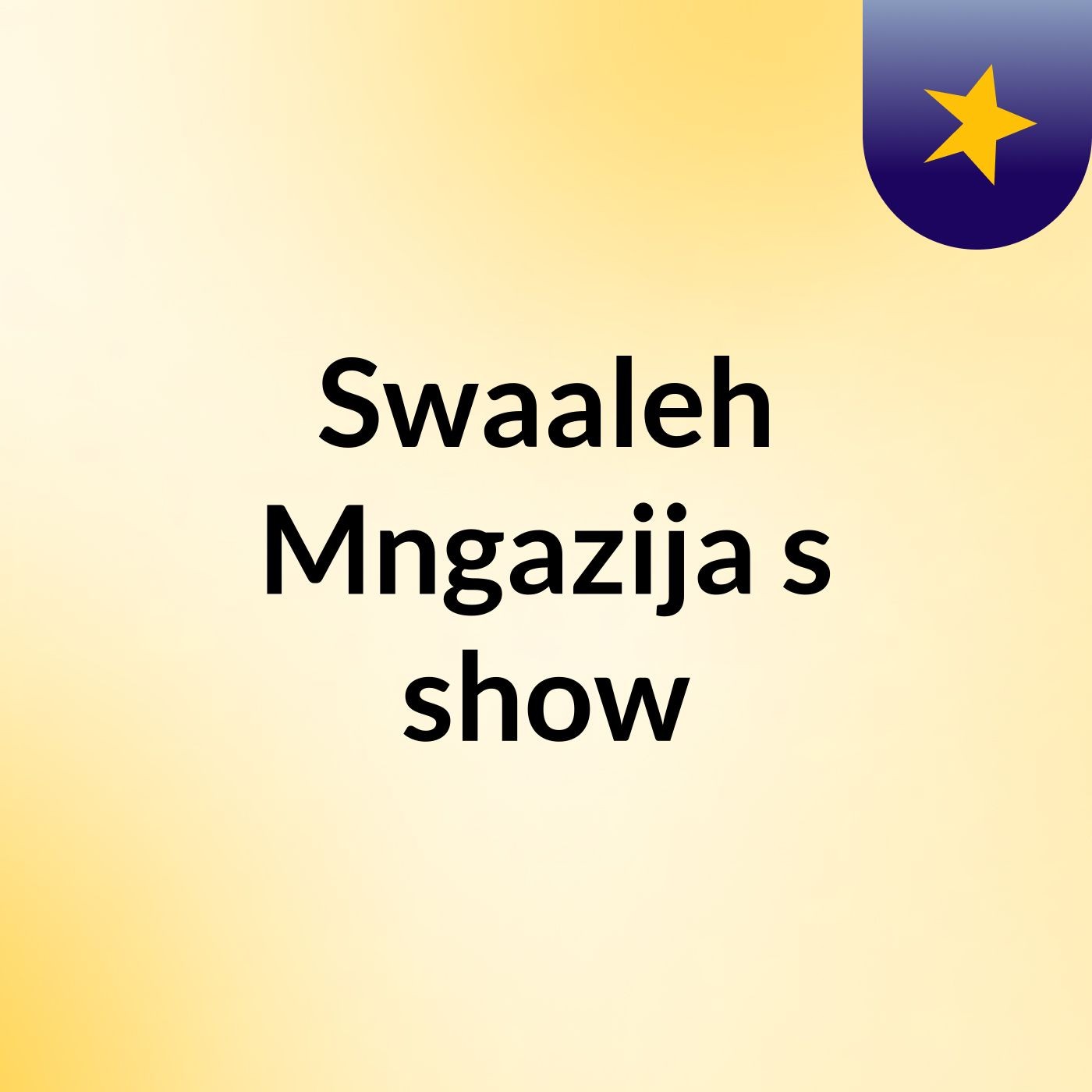 Episode 1 - Swaaleh Mngazija's show