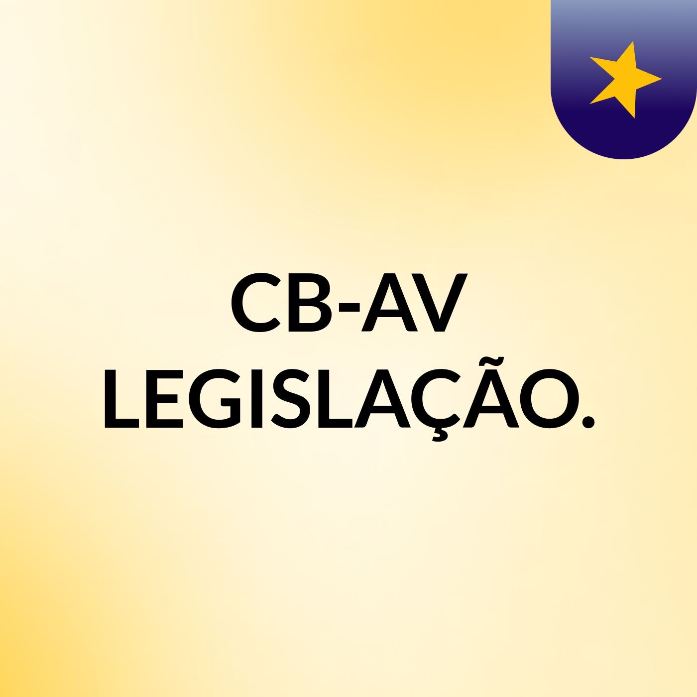CB-AV LEGISLAÇÃO.