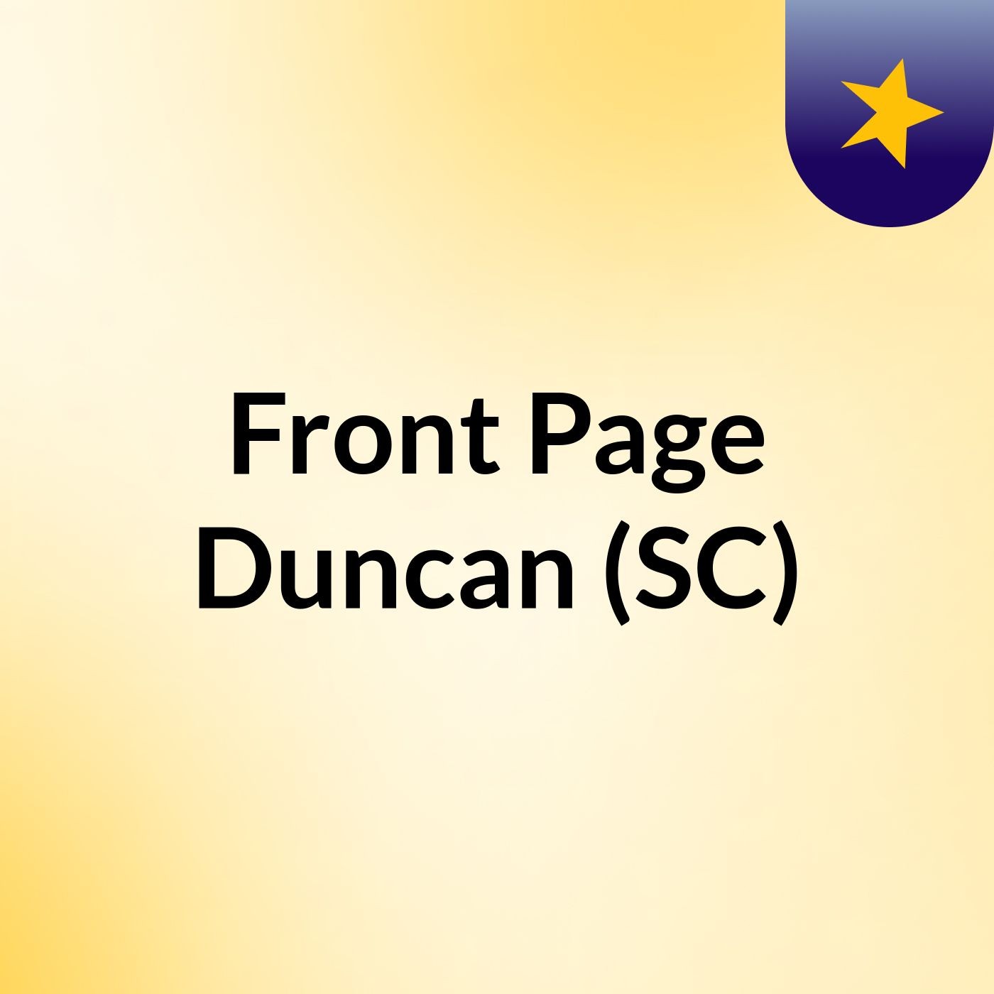 Front Page Duncan (SC) Front Page Duncan (SC)