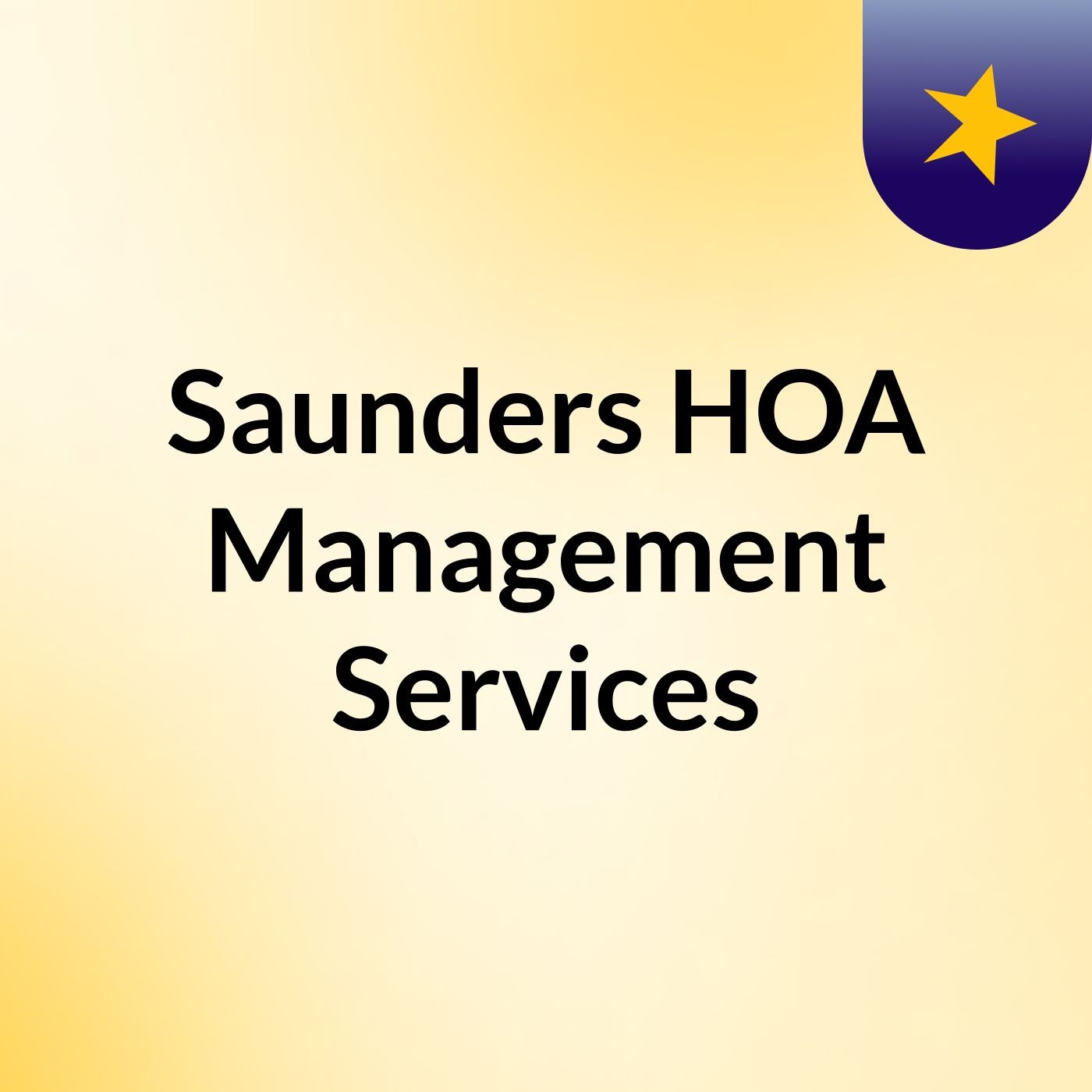 Saunders HOA Management Services podcast artwork