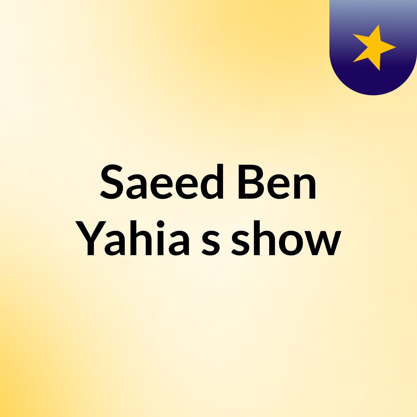 Saeed Ben Yahia's show