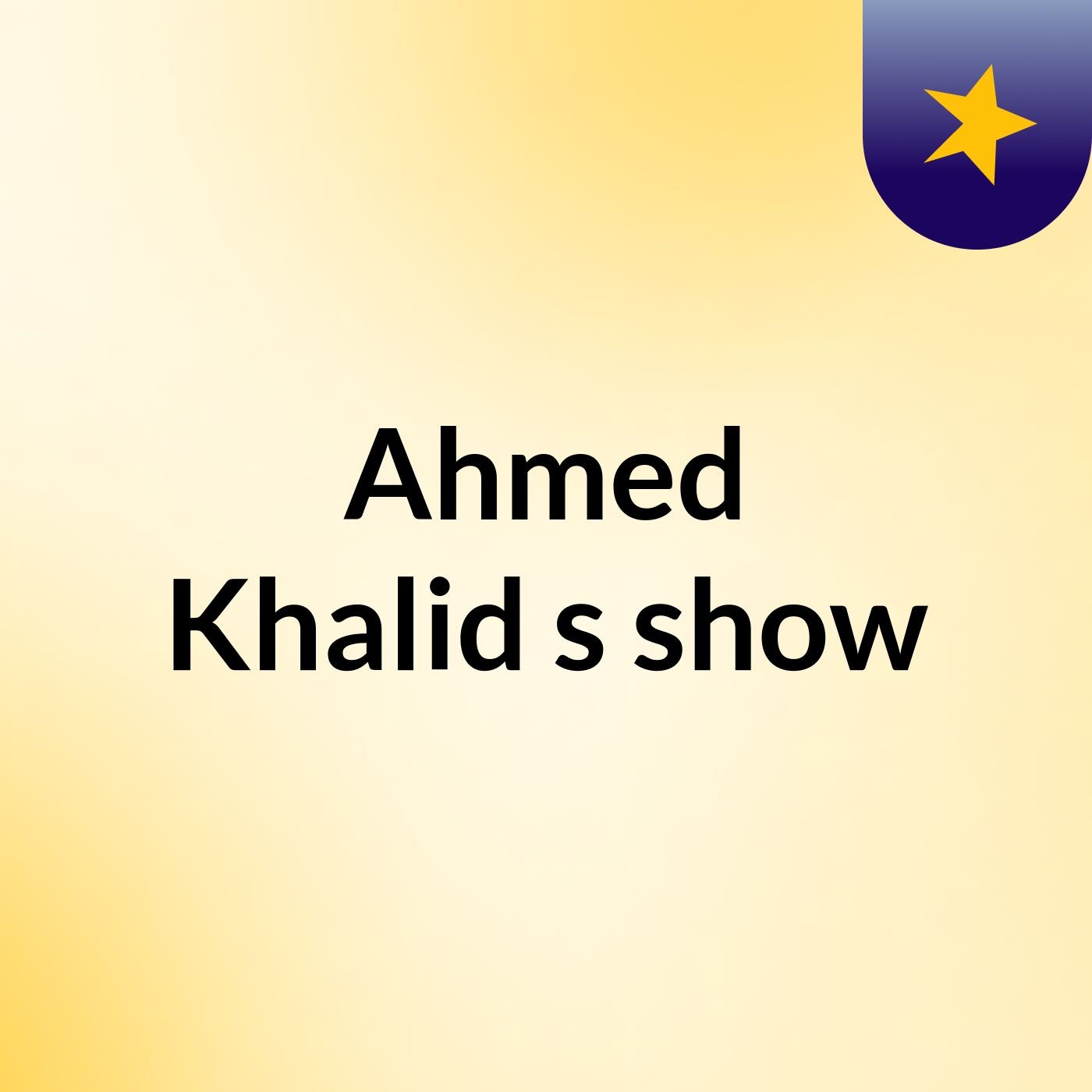 Ahmed Khalid's show