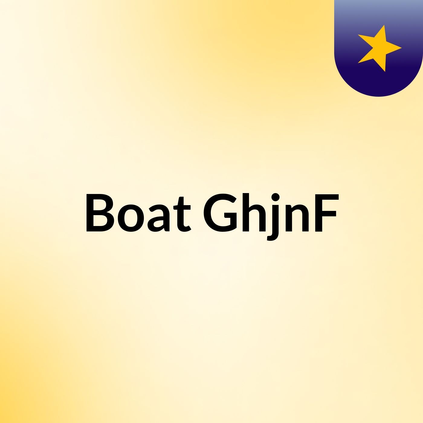 Boat GhjnF