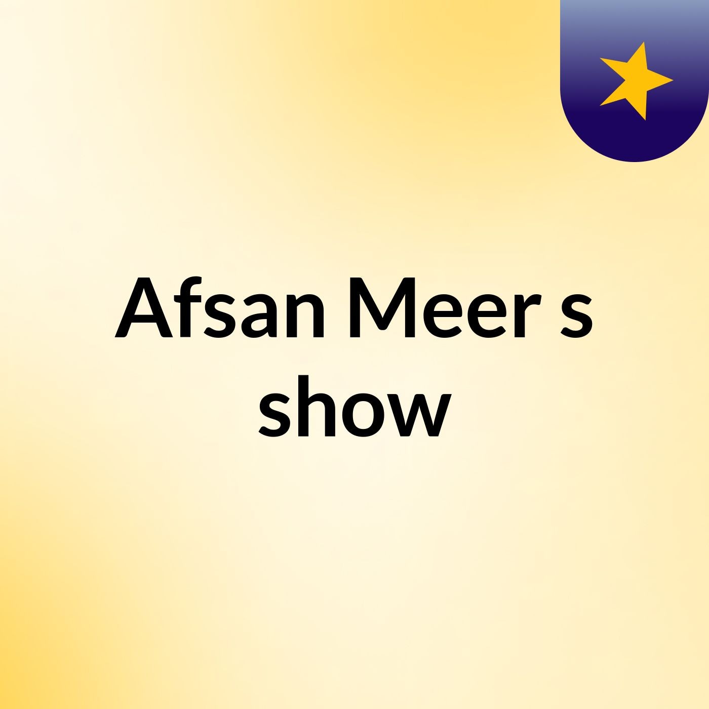 Afsan Meer's show