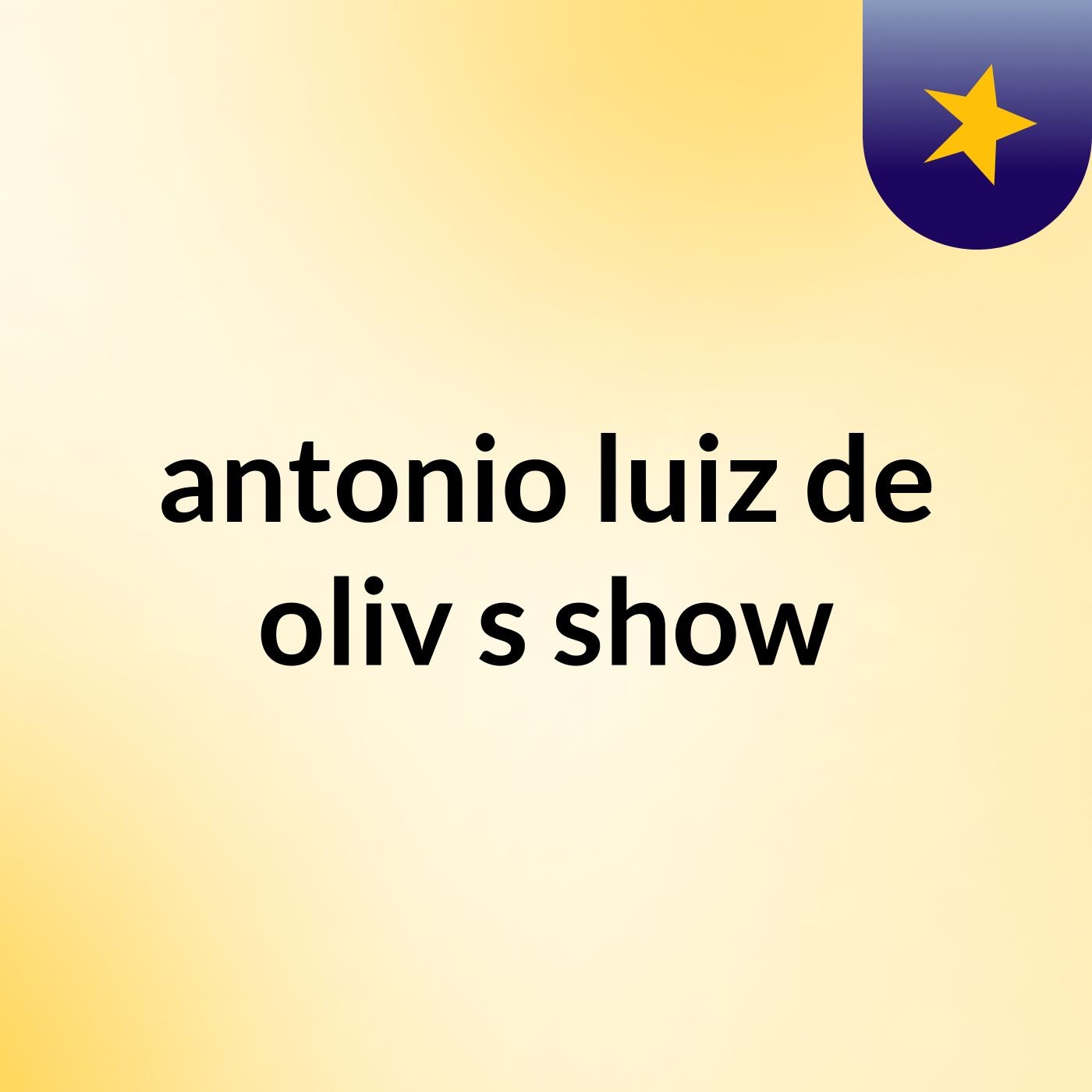 antonio luiz de oliv's show