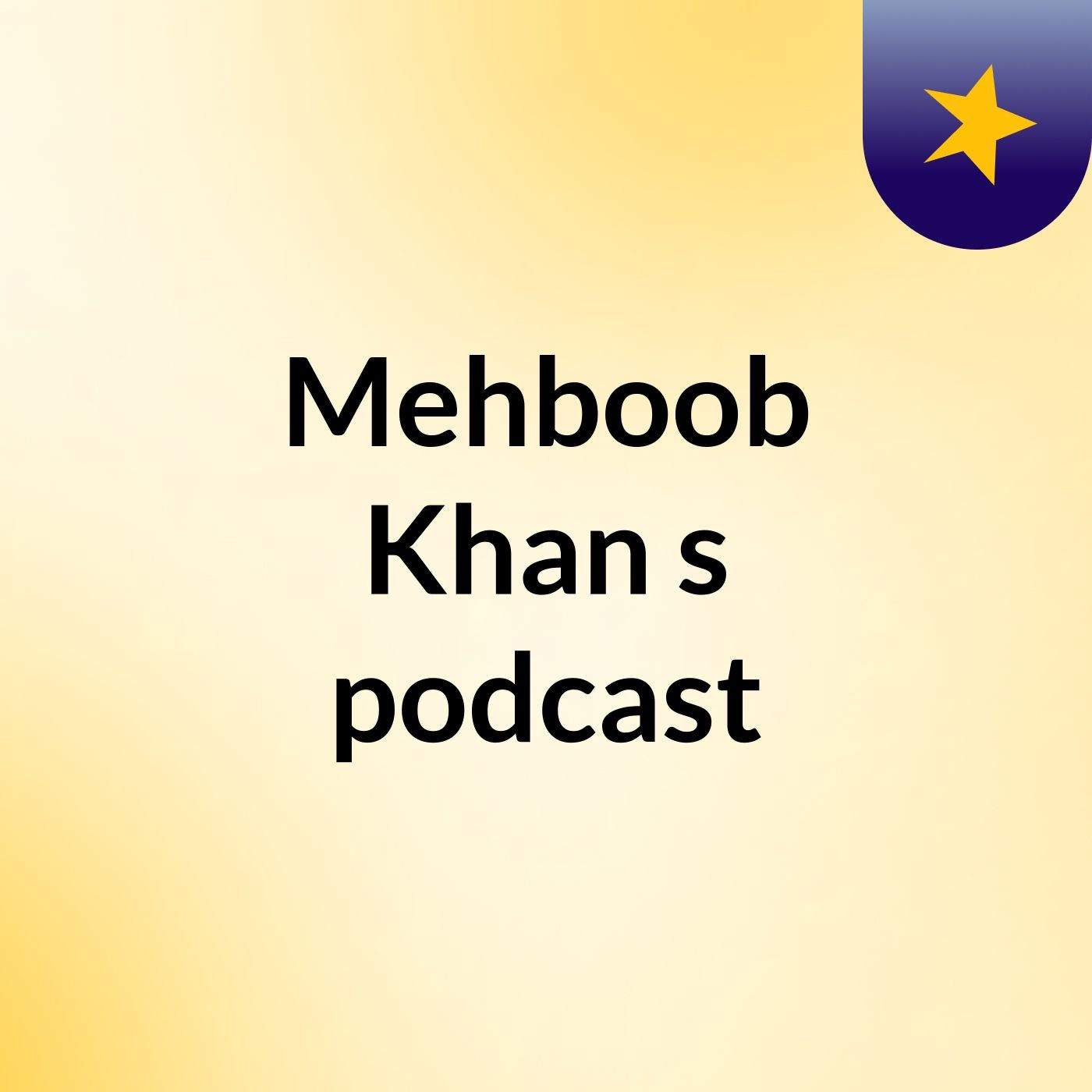 Mehboob Khan's podcast