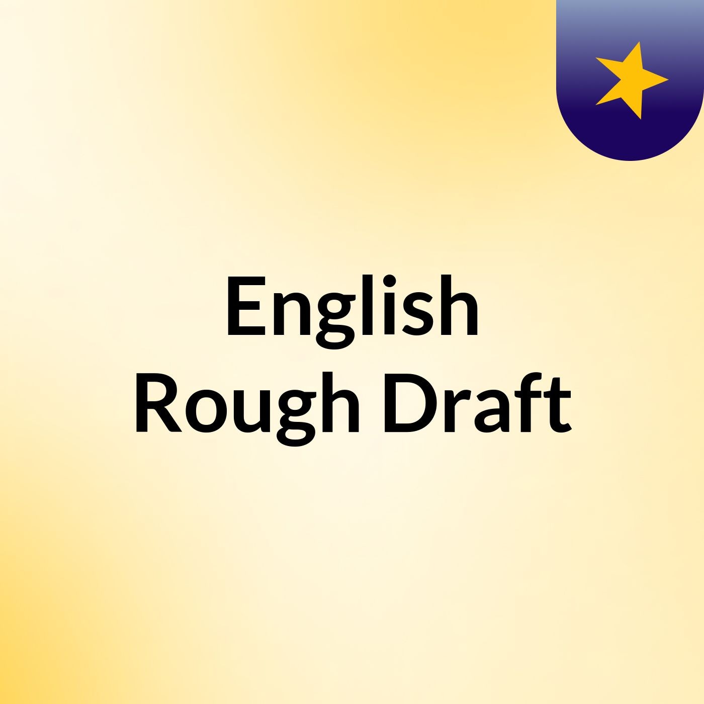 English Rough Draft