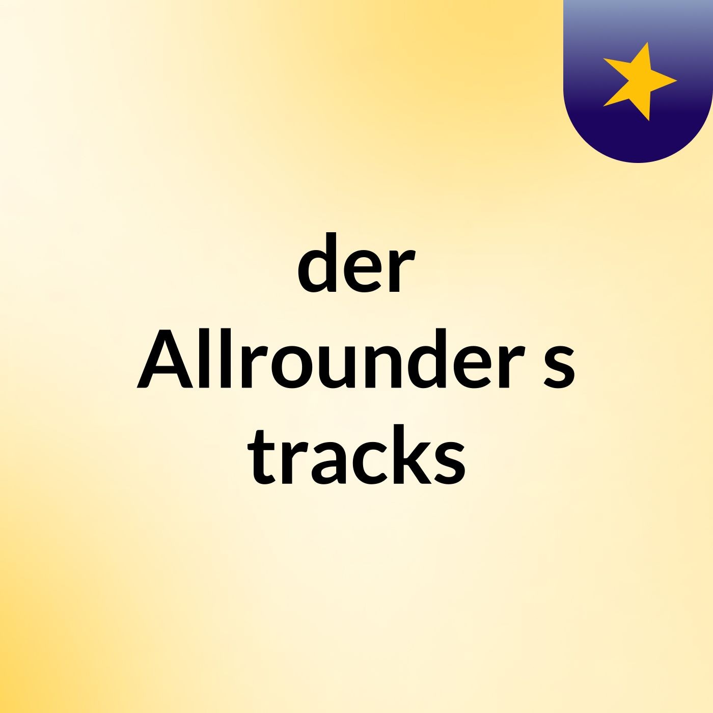 der Allrounder's tracks