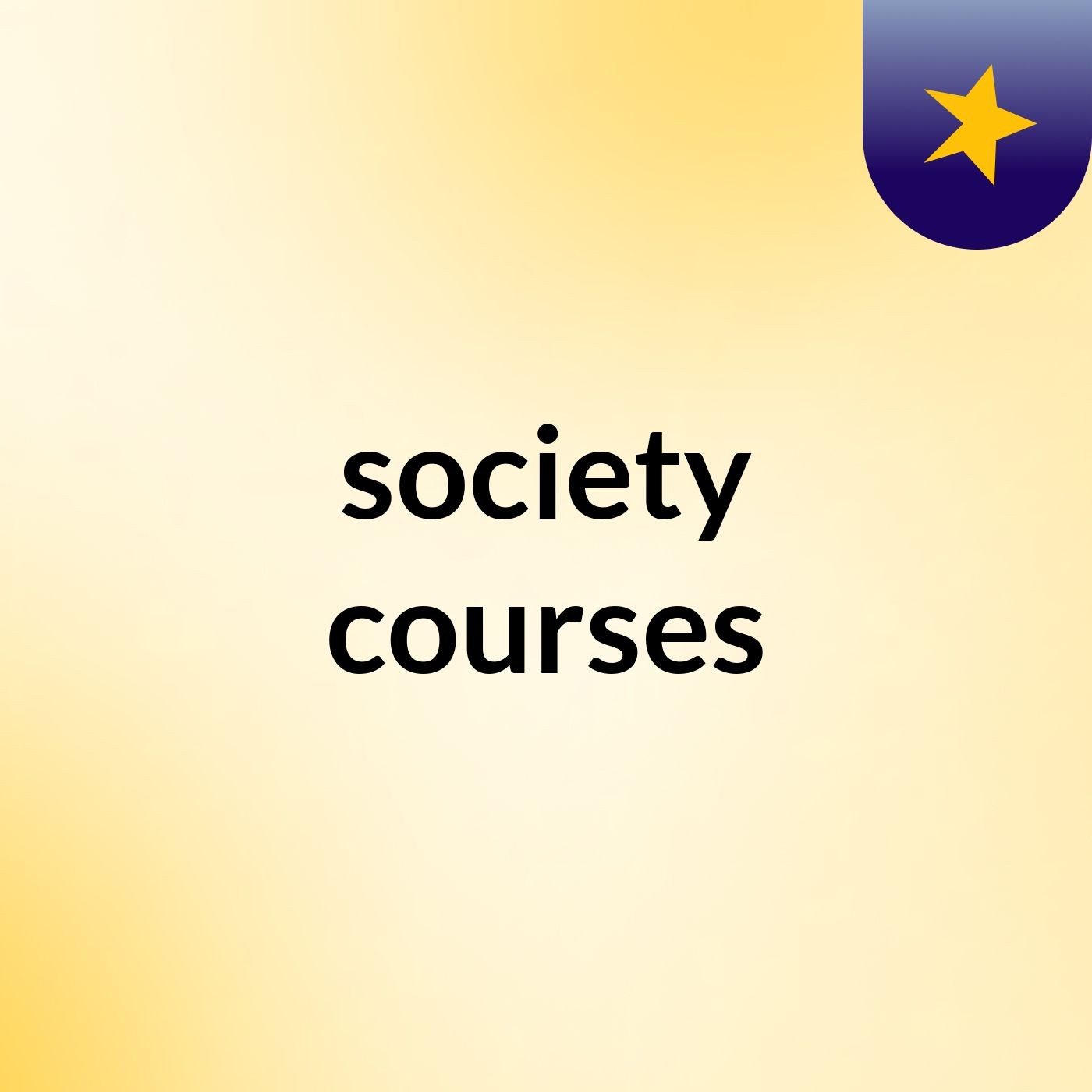 society courses