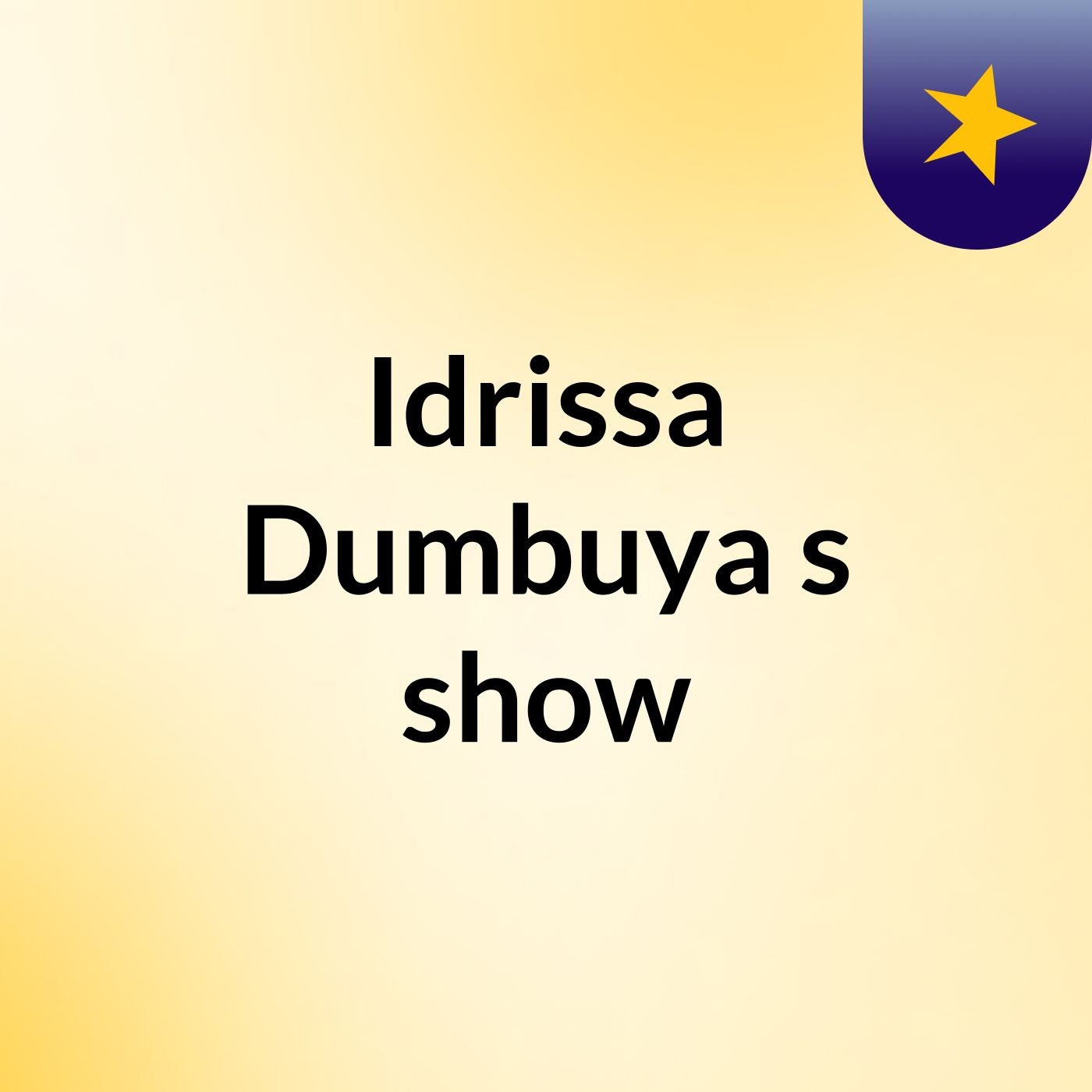 Idrissa Dumbuya's show