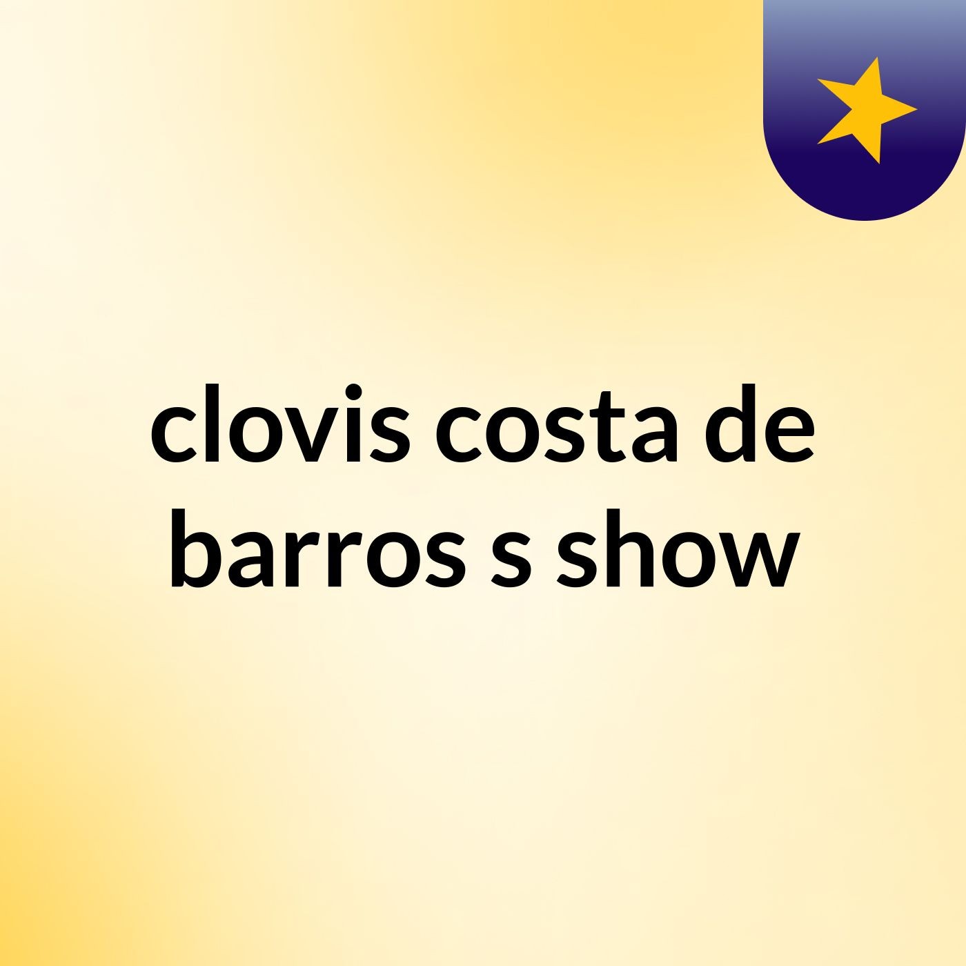 clovis costa de barros's show