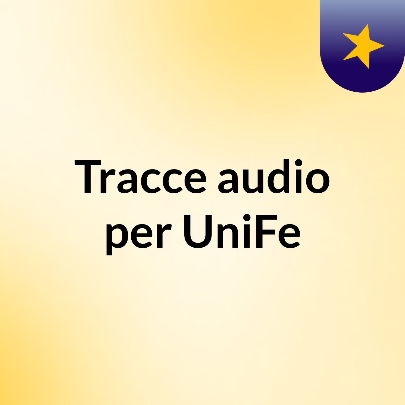 Tracce audio per UniFe cover