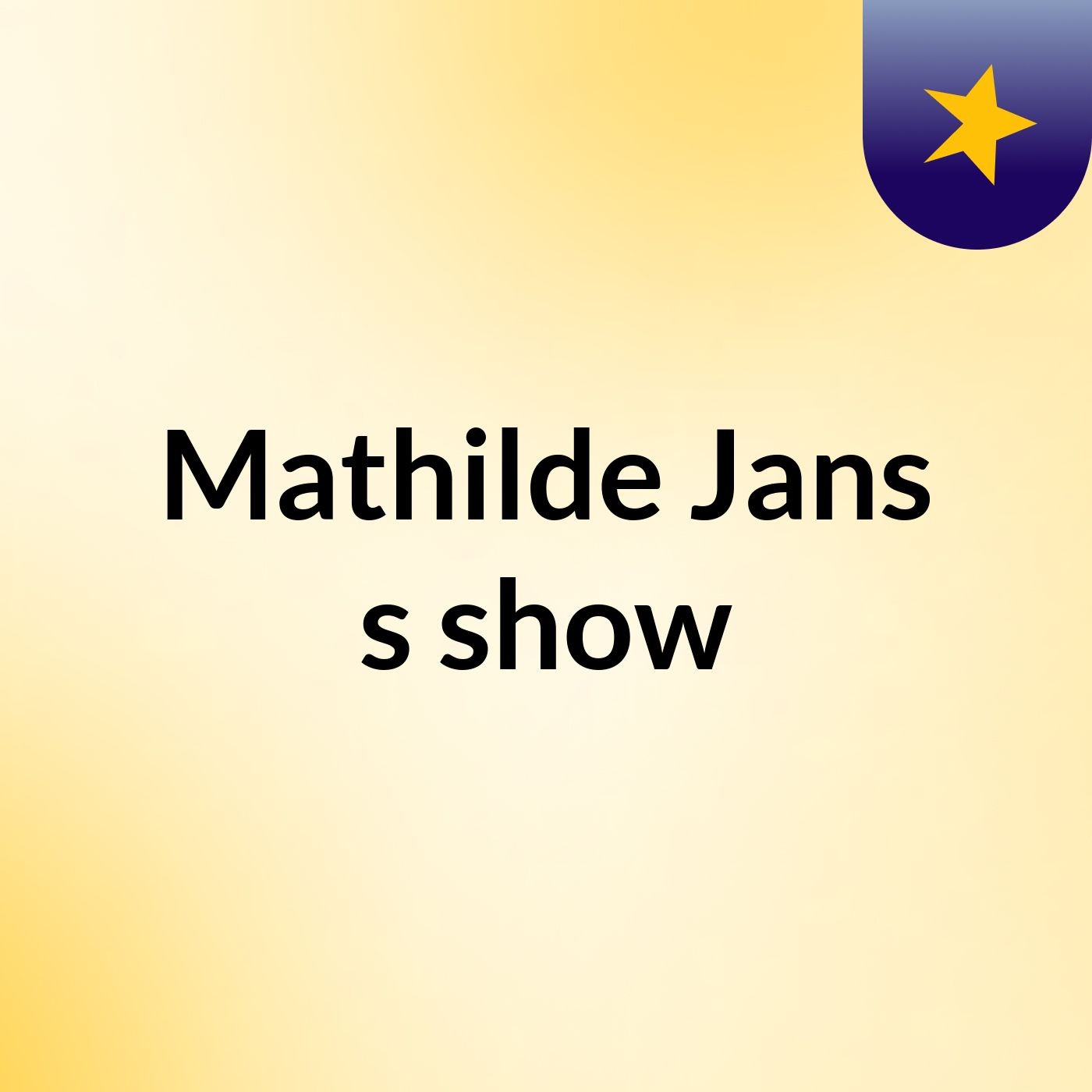 Mathilde Jans's show af Mathilde Jans