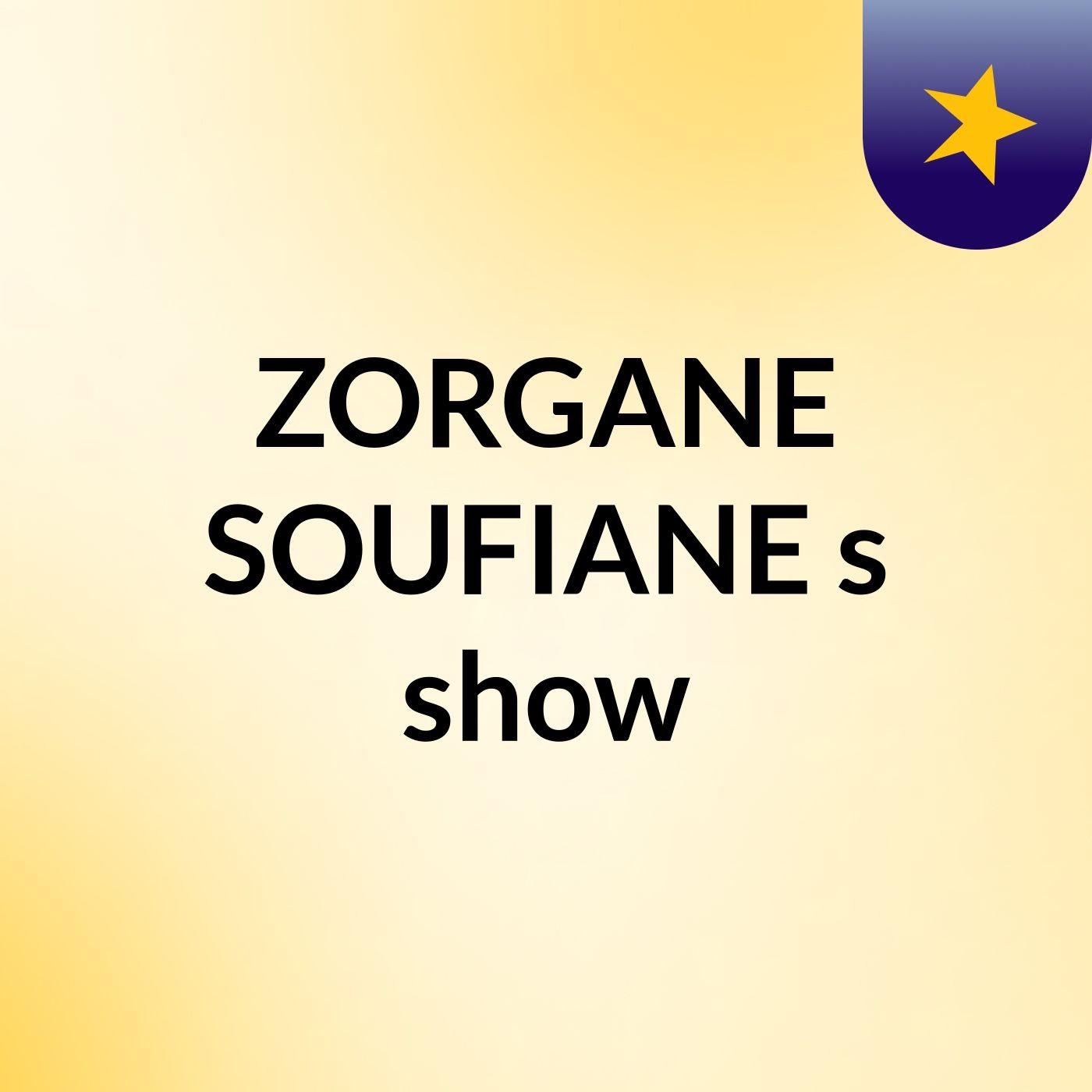 ZORGANE SOUFIANE's show