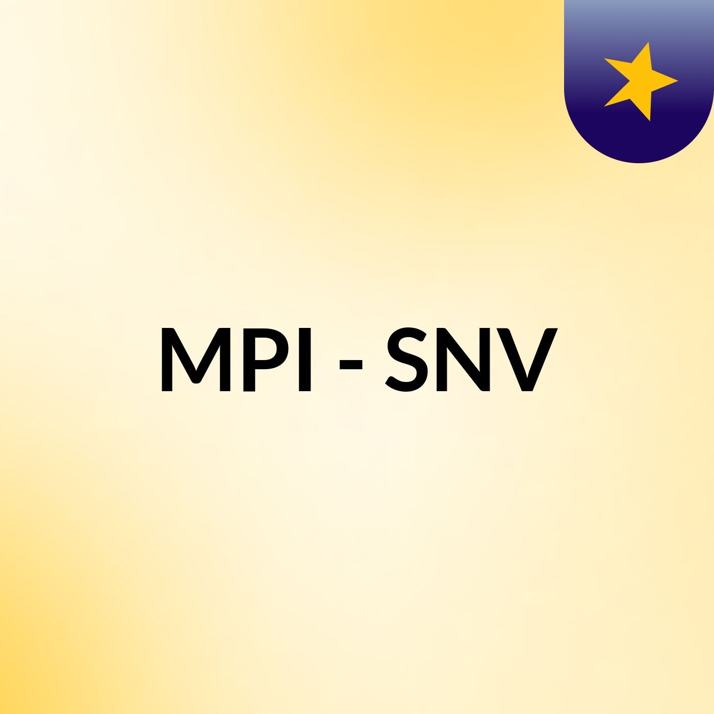 MPI - SNV