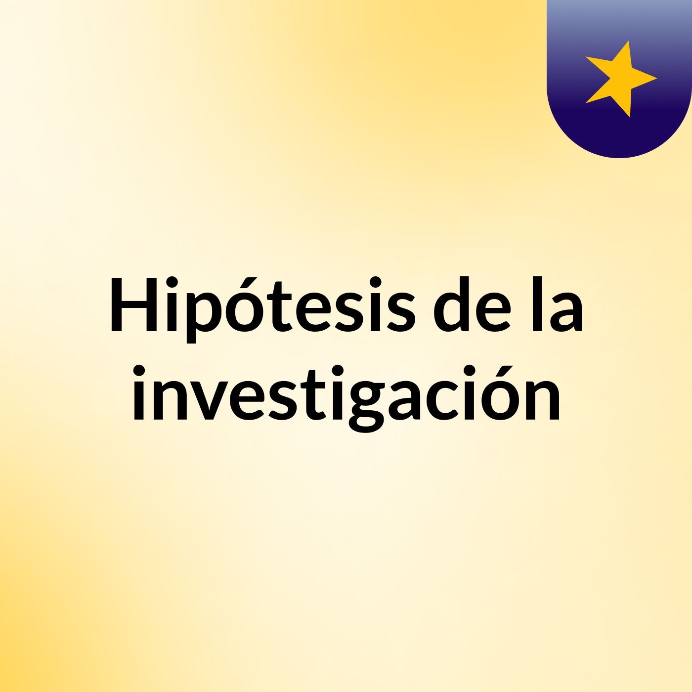 Hipótesis de la investigación podcast artwork