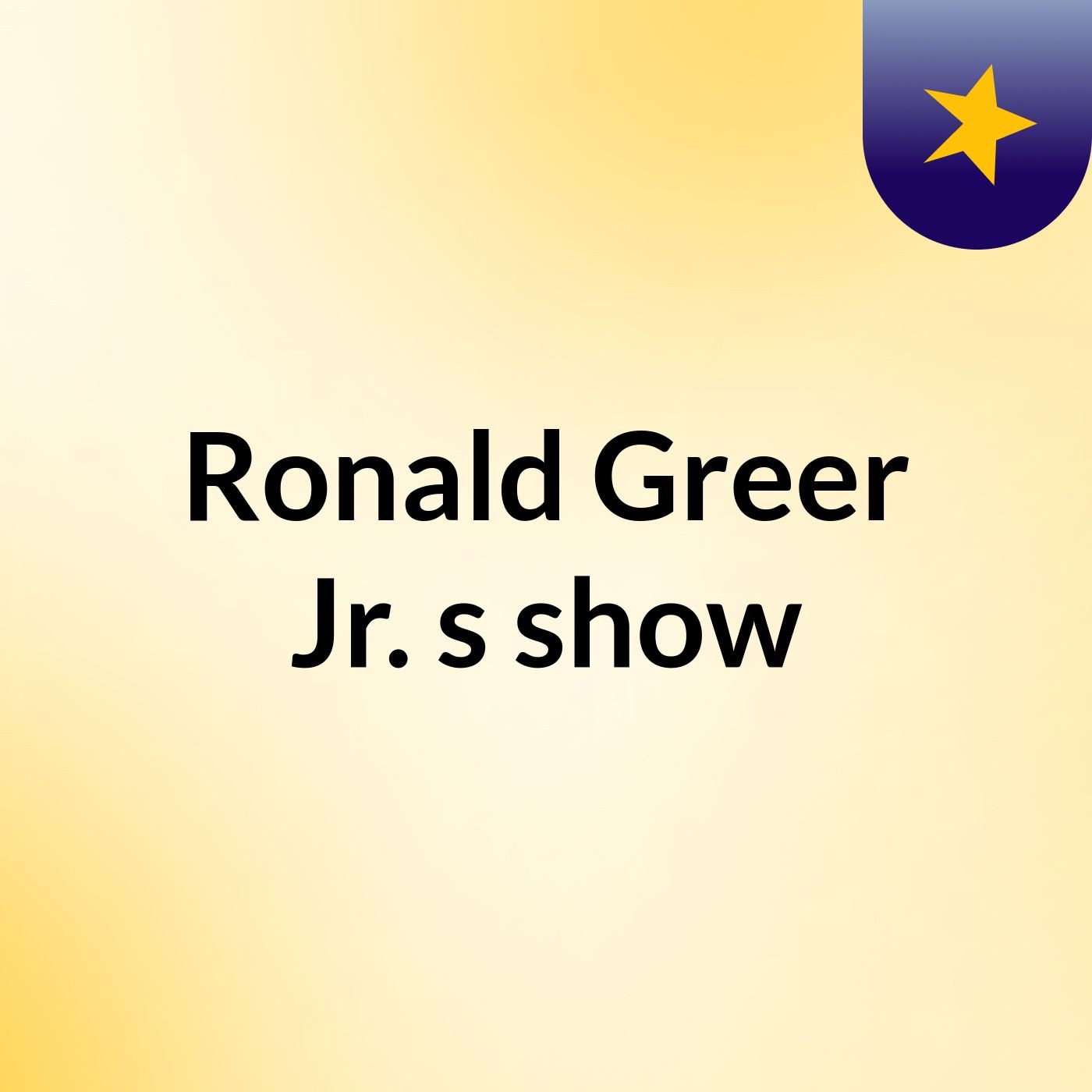 Ronald Greer Jr.'s show cover art