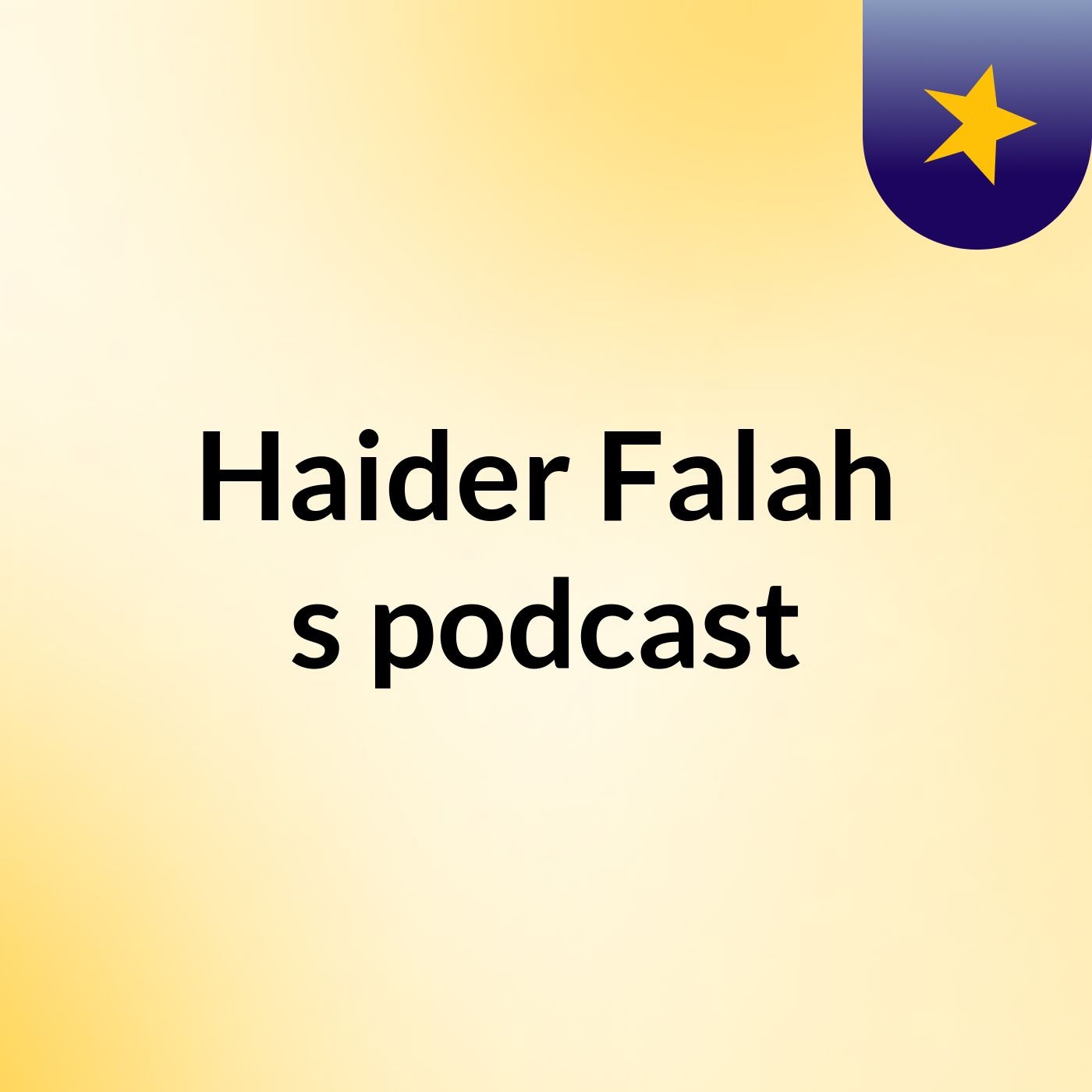 Haider Falah's podcast
