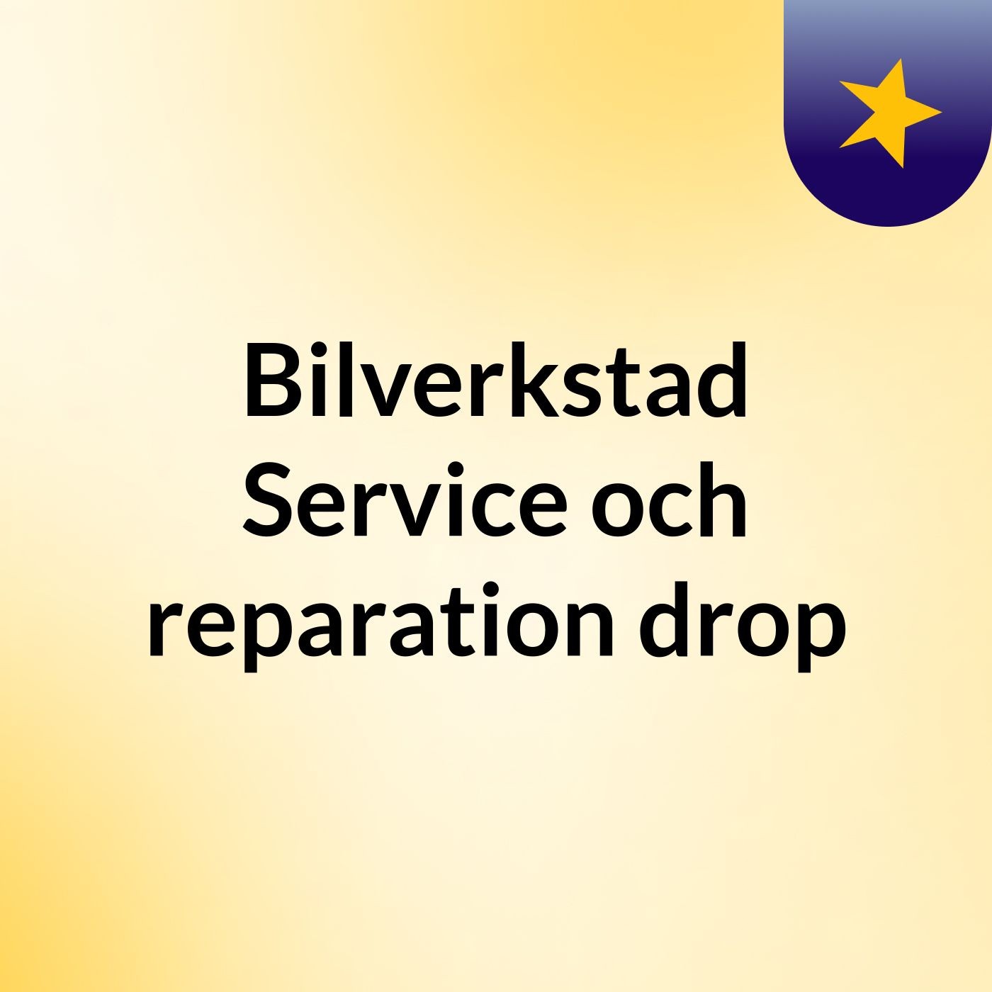 Bilverkstad Service och reparation drop podcast artwork