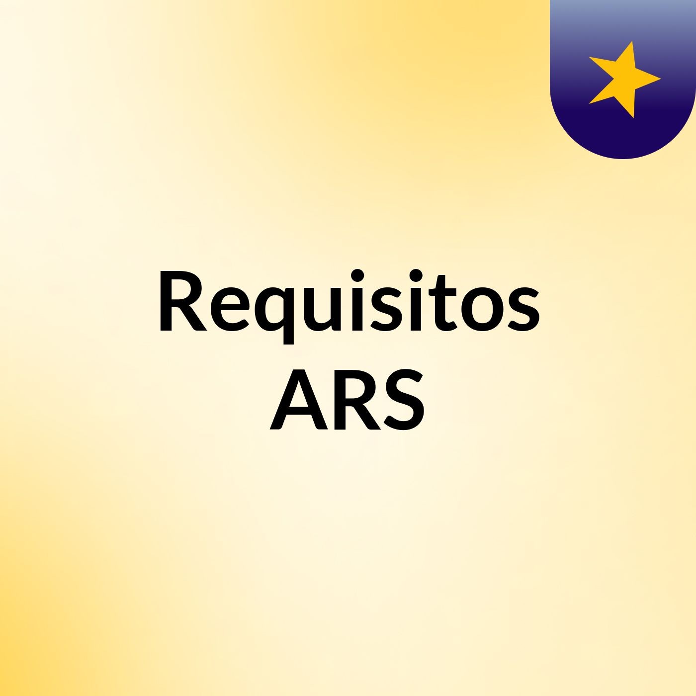 Requisitos ARS
