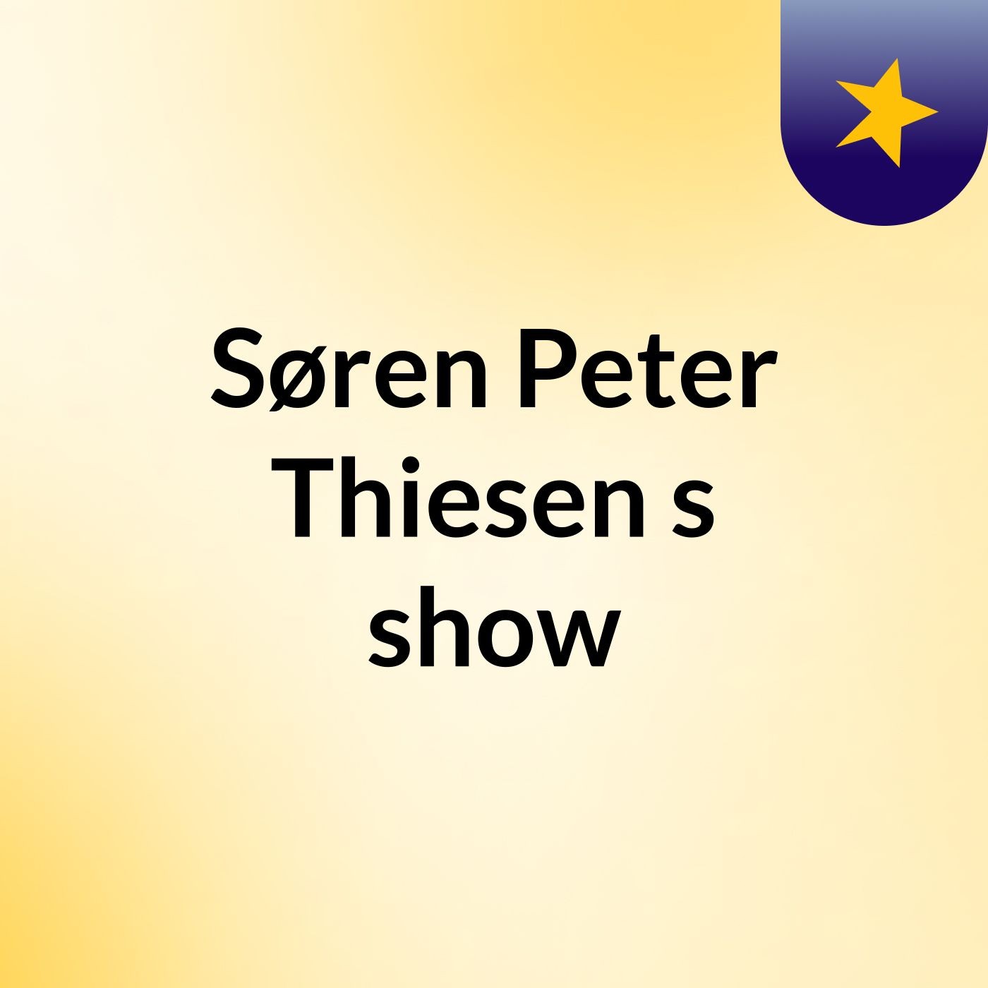 Søren Peter Thiesen's show af Søren Peter Thiesen
