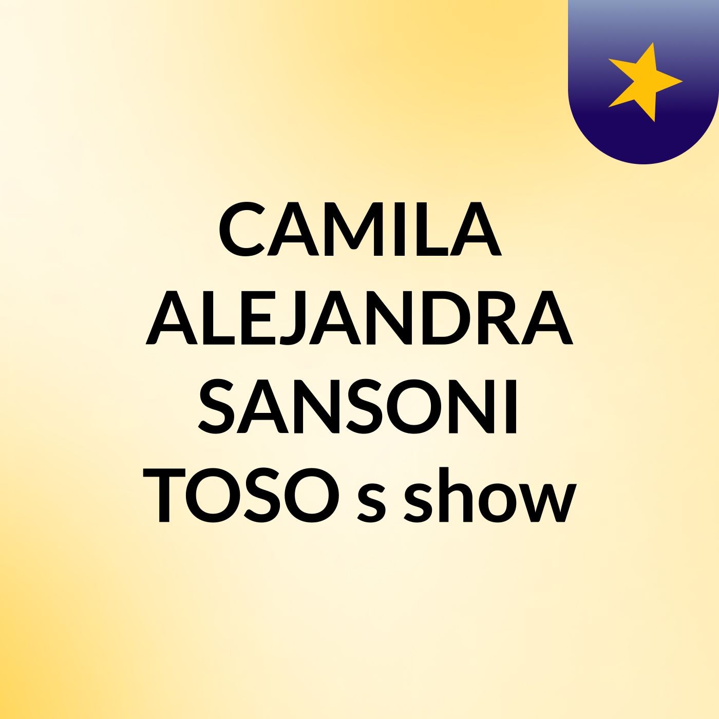 CAMILA ALEJANDRA SANSONI TOSO\'s show