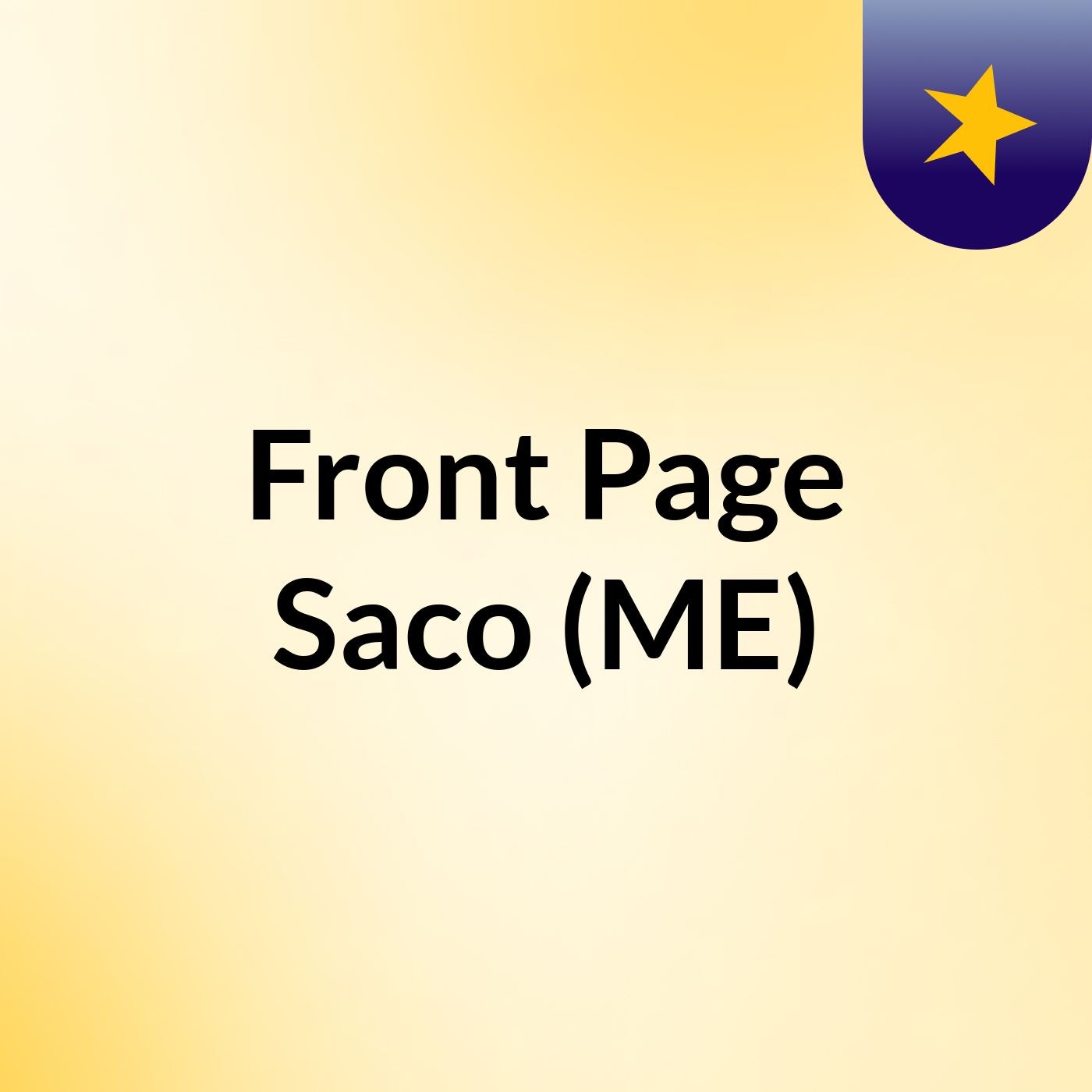 Front Page Saco (ME) Front Page Saco (ME)