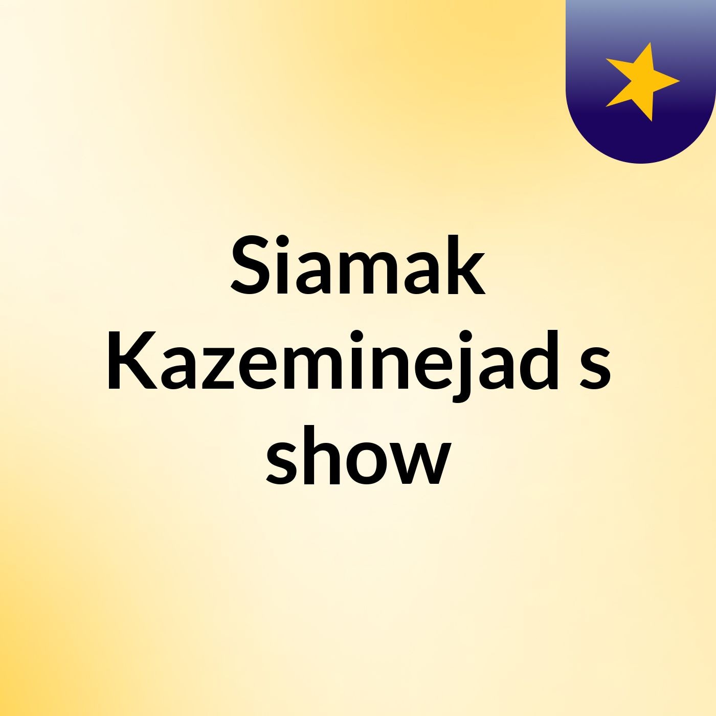 Siamak Kazeminejad's show