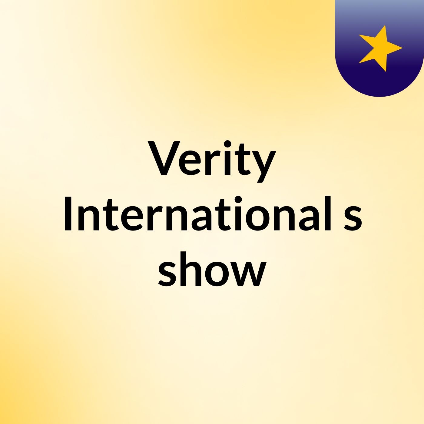 Verity International's show