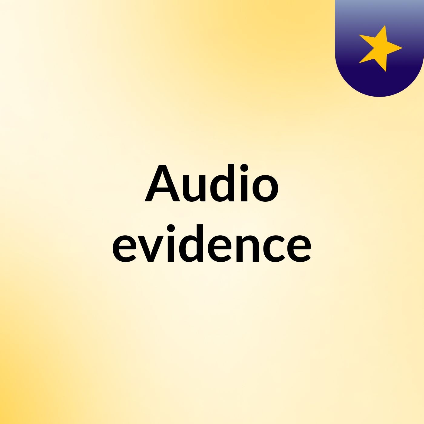 Audio evidence podcast artwork