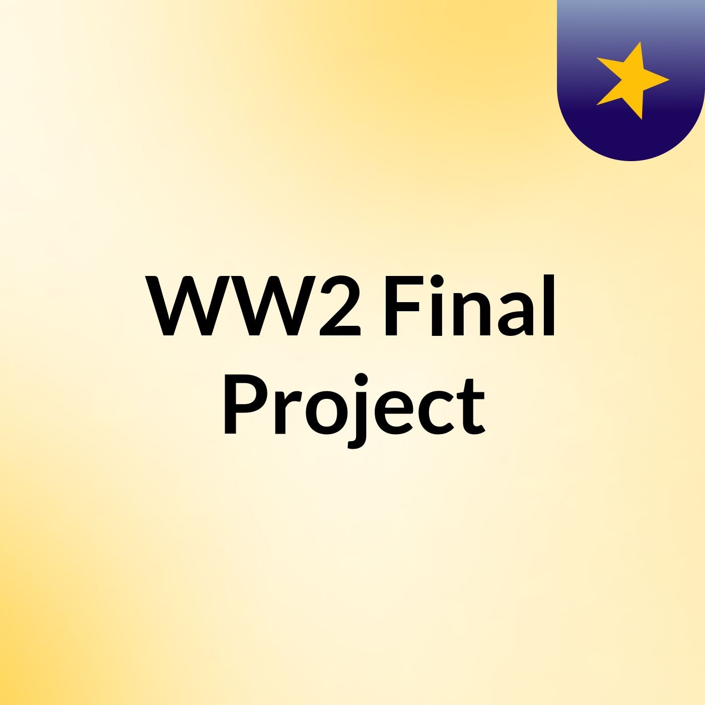 WW2 Final Project podcast artwork