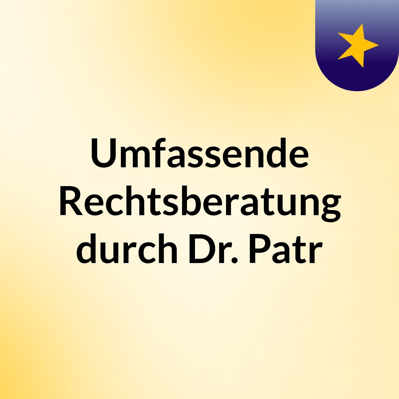 Patrick Stach — Umfassende Rechtsberatung durch Dr. Patr cover