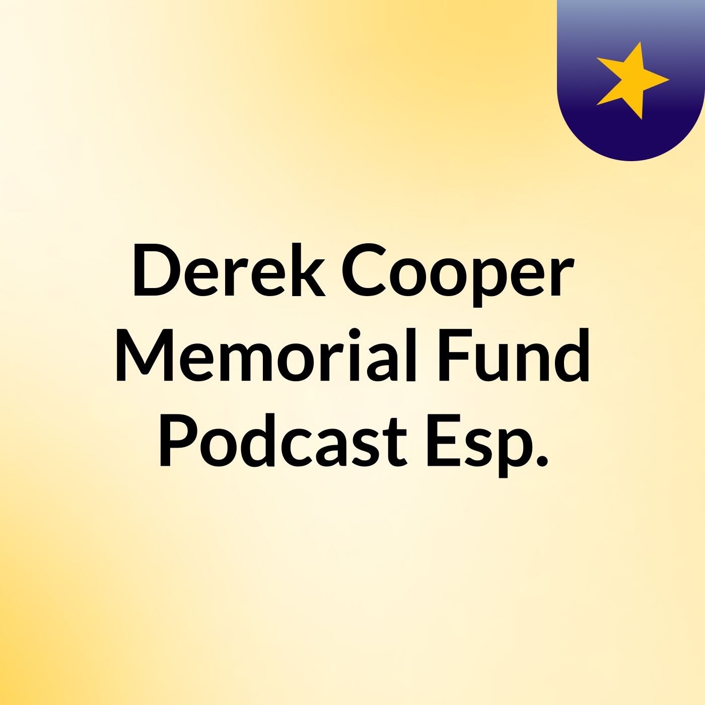 Derek Cooper Memorial Fund pod EP1