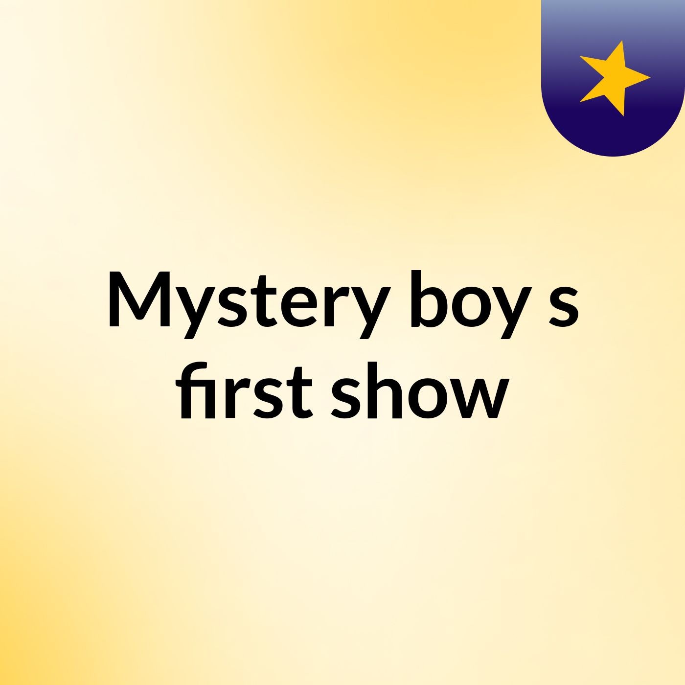 Mystery boy's first show