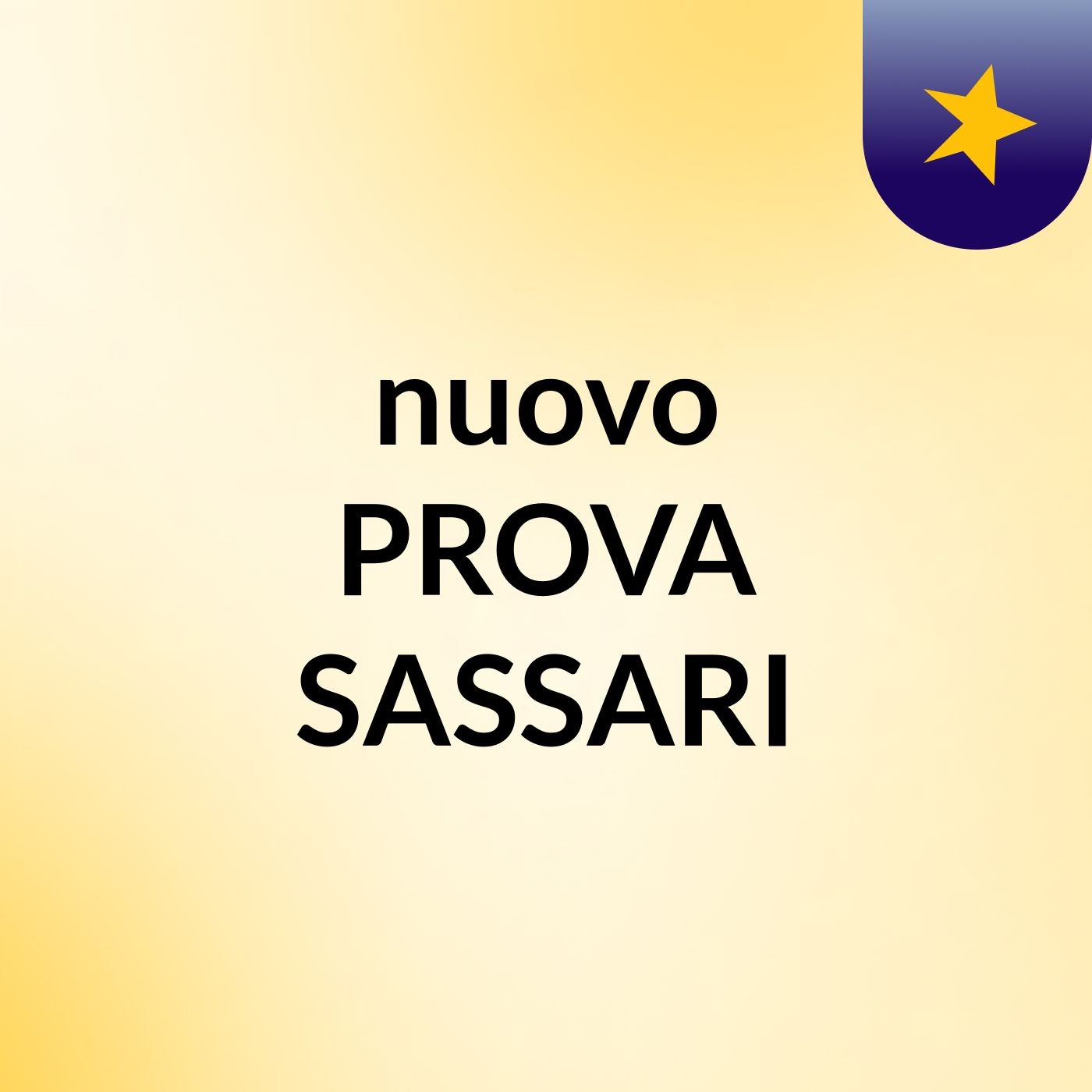nuovo PROVA SASSARI