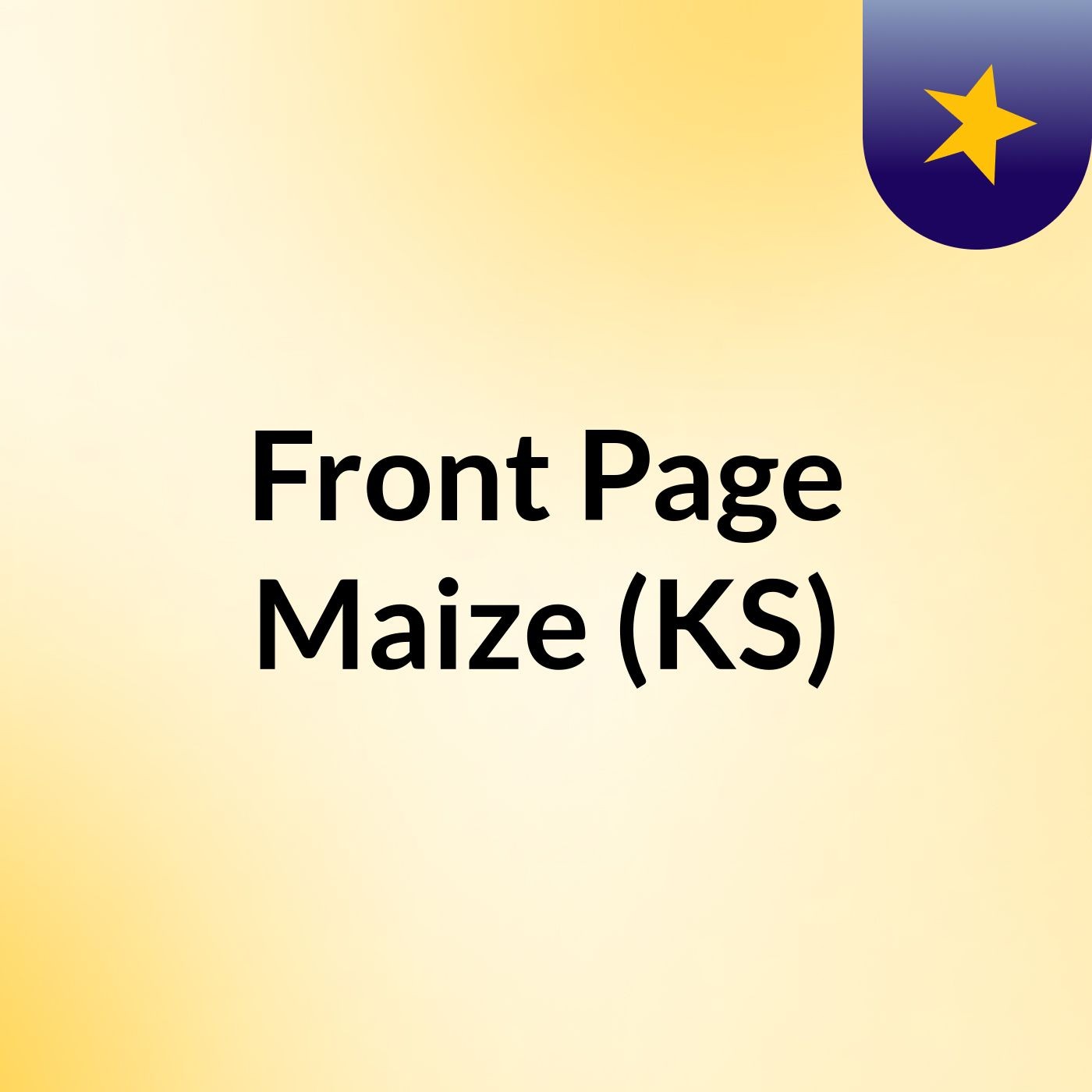 Front Page Maize (KS)
