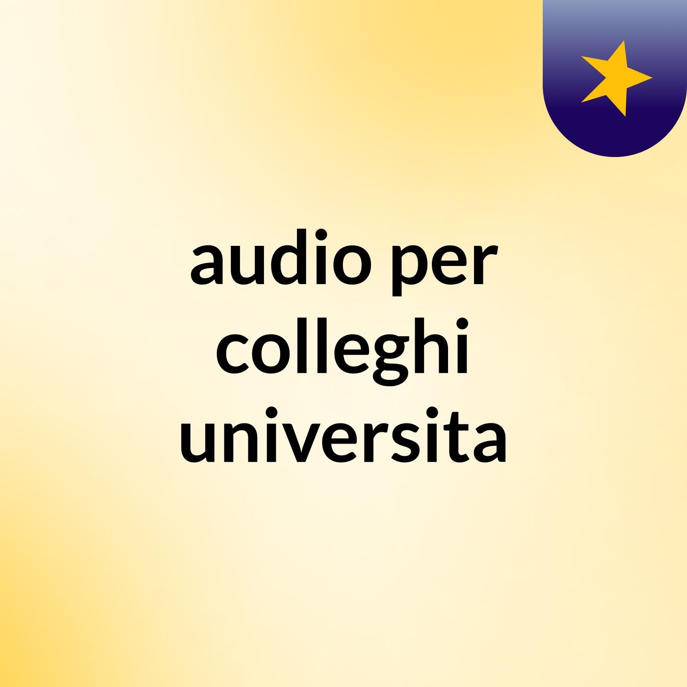 audio per colleghi universita cover art