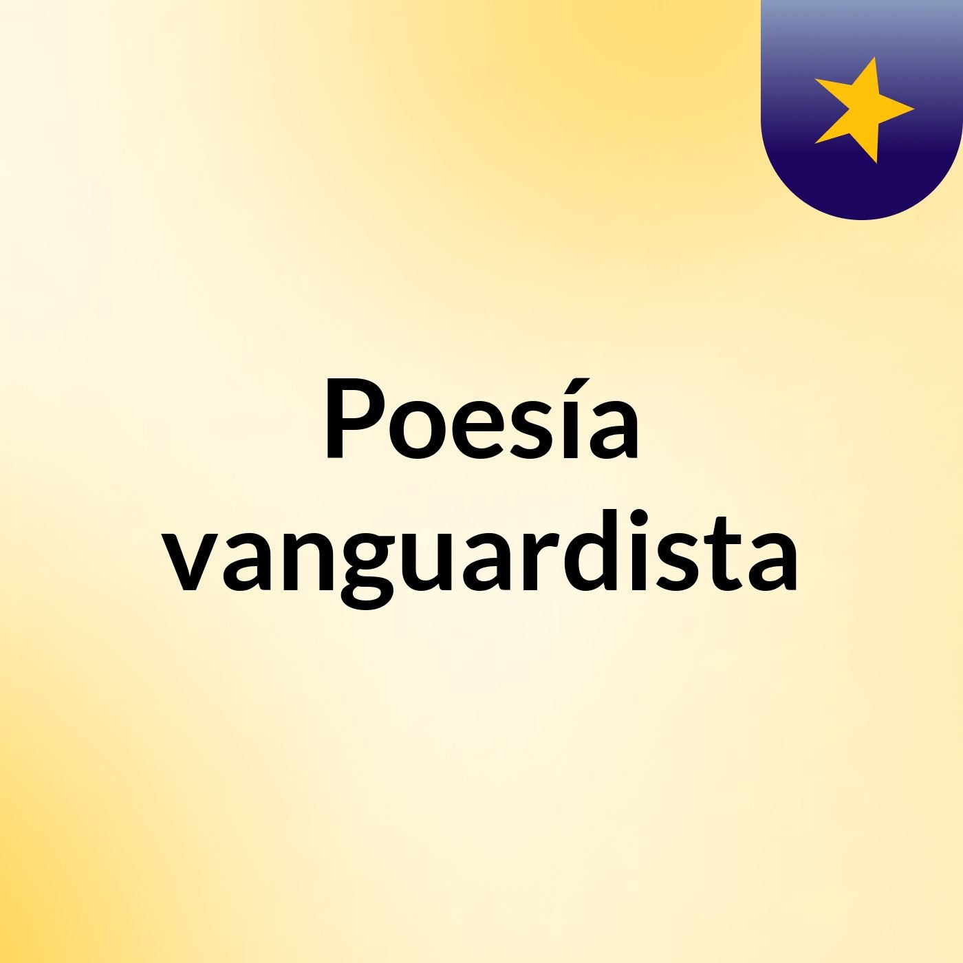 Poesía vanguardista