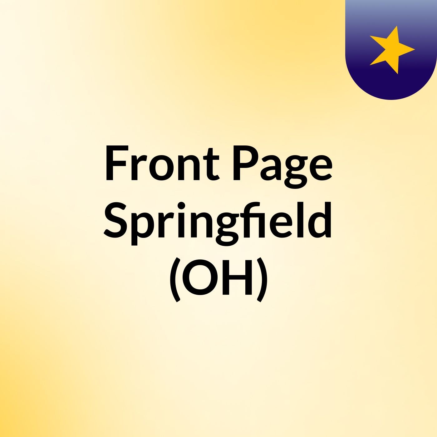 Front Page Springfield (OH) Front Page Springfield (OH)