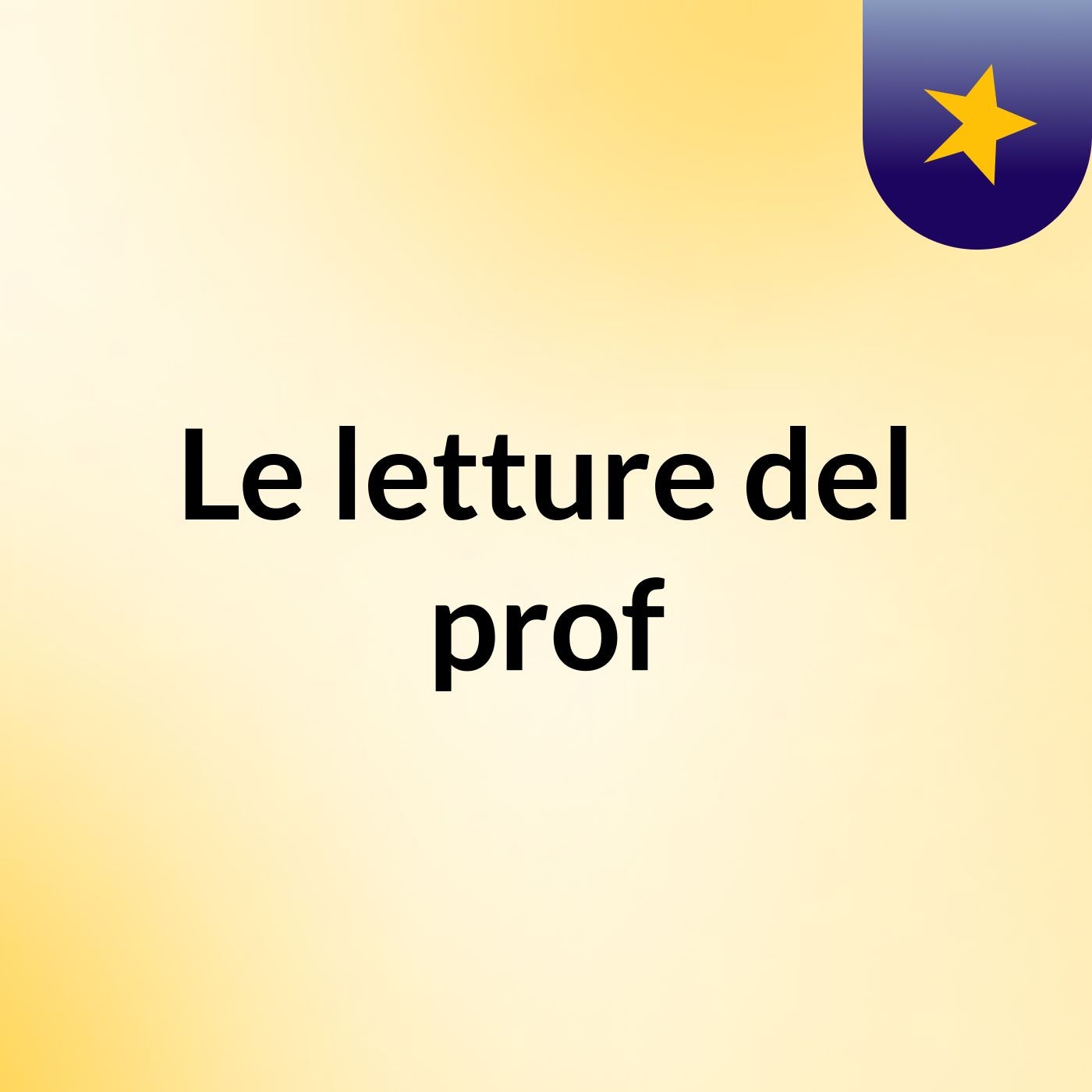 Le letture del prof