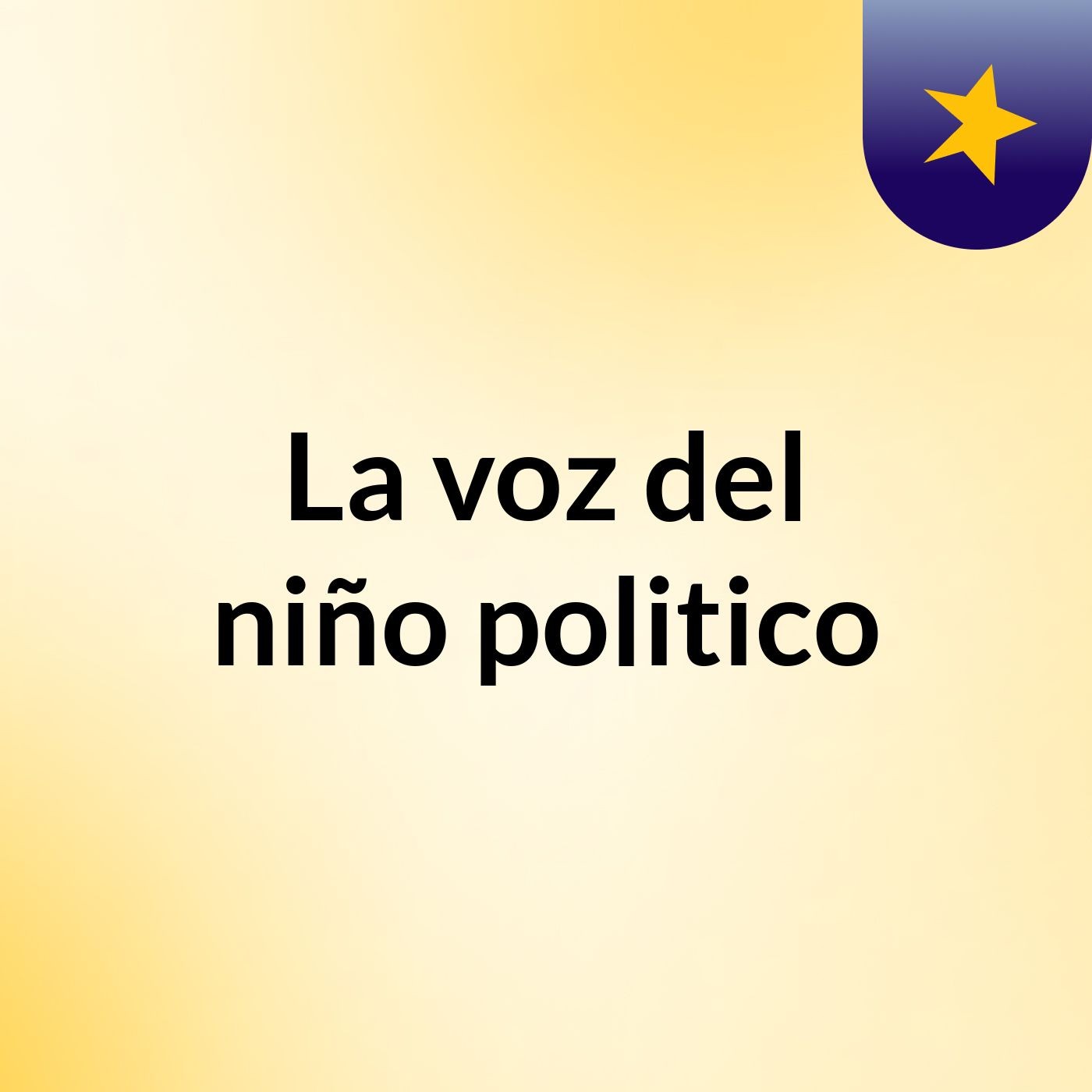 La voz del niño politico