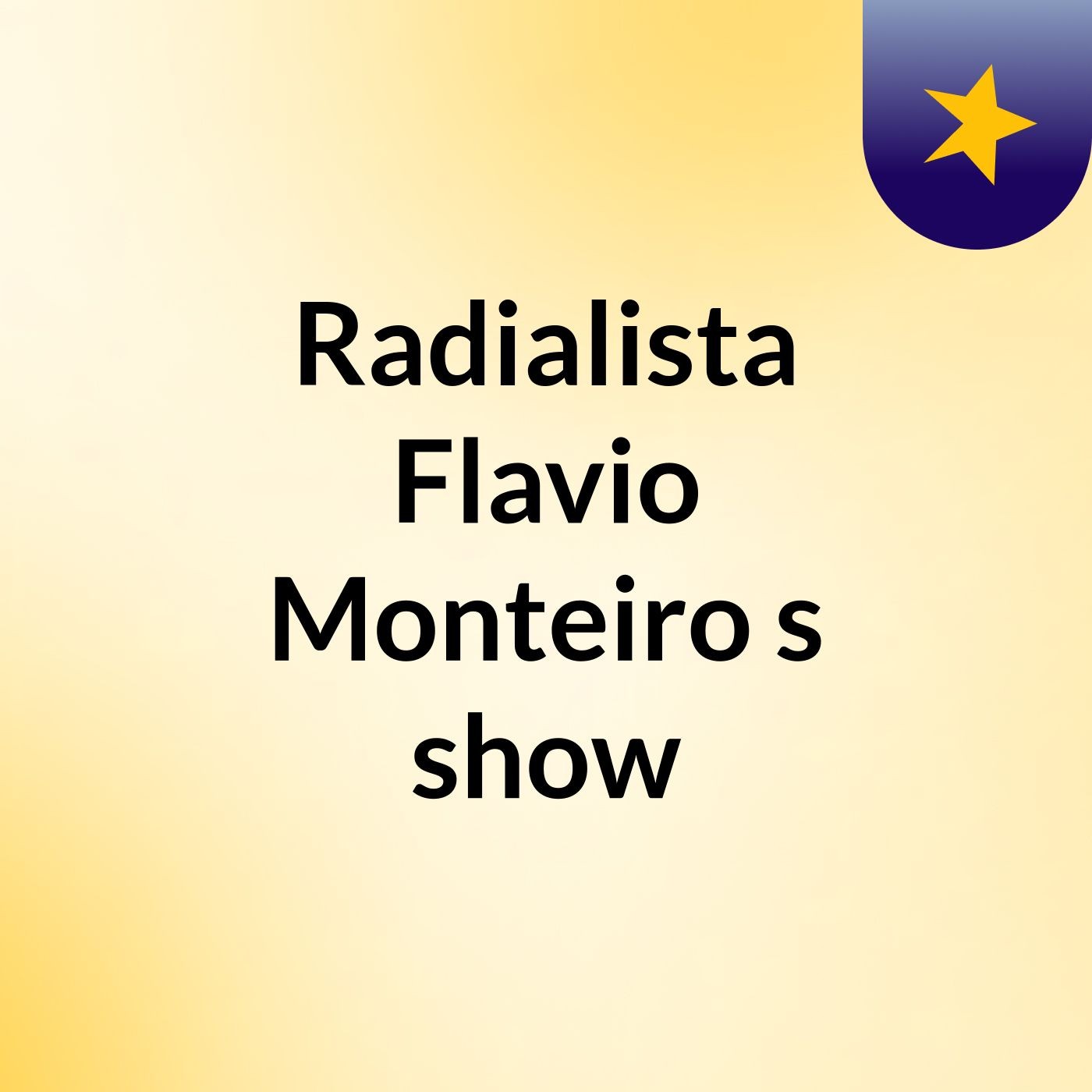 Radialista Flavio Monteiro's show