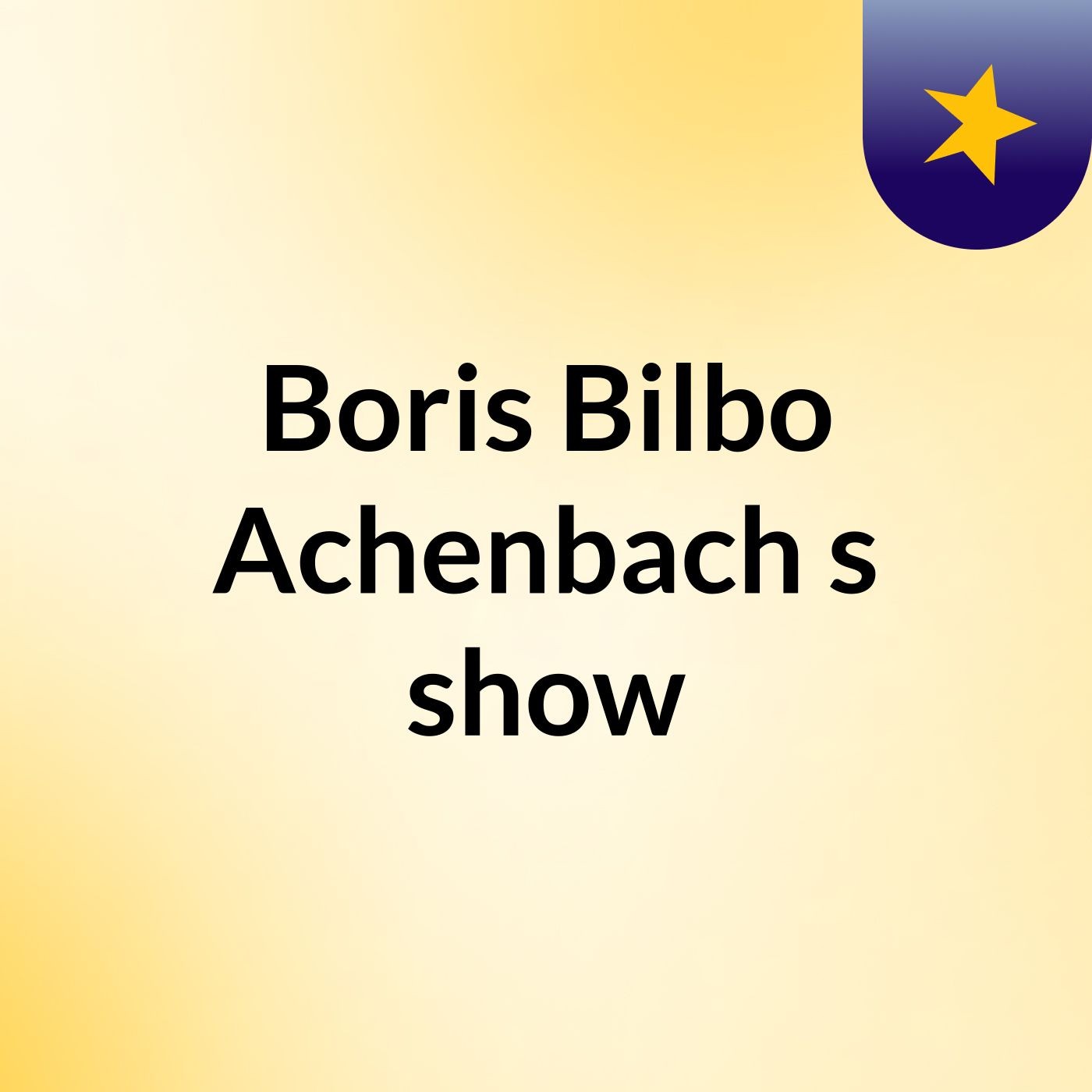 Boris Bilbo Achenbach's show