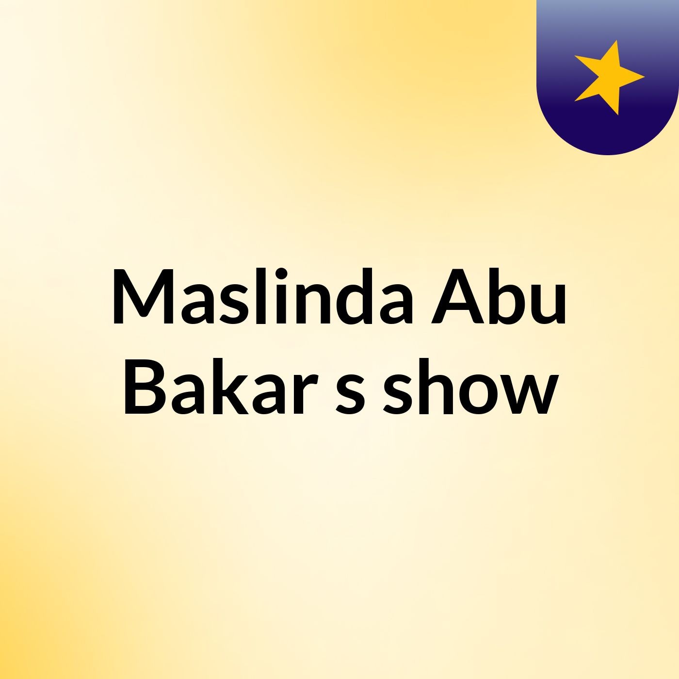 Maslinda Abu Bakar's show